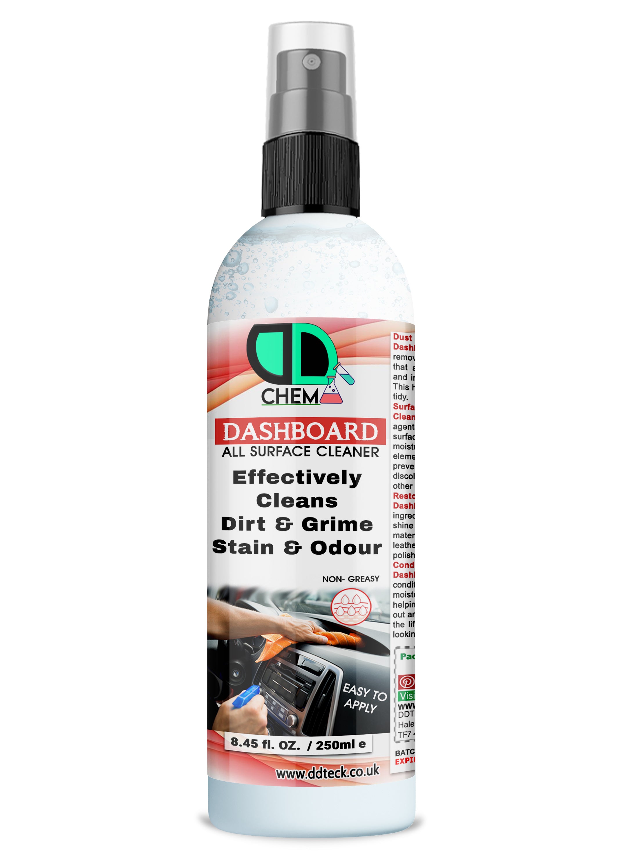 Dashboard All Surface Cleaner - Effectively Cleans Dirt, Grime & Stain