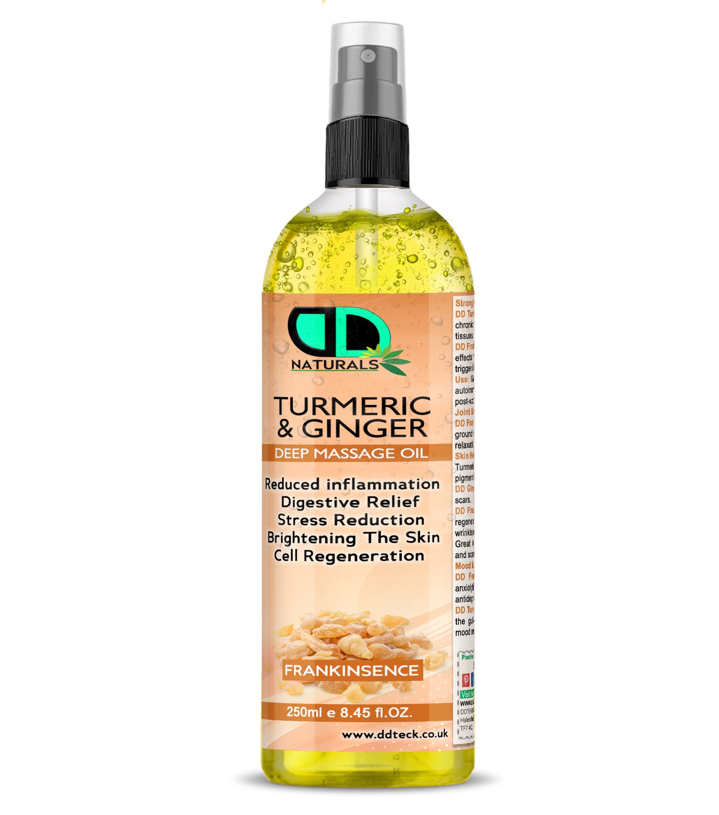 Turmeric & Ginger Deep Massage Oil with Frankincense