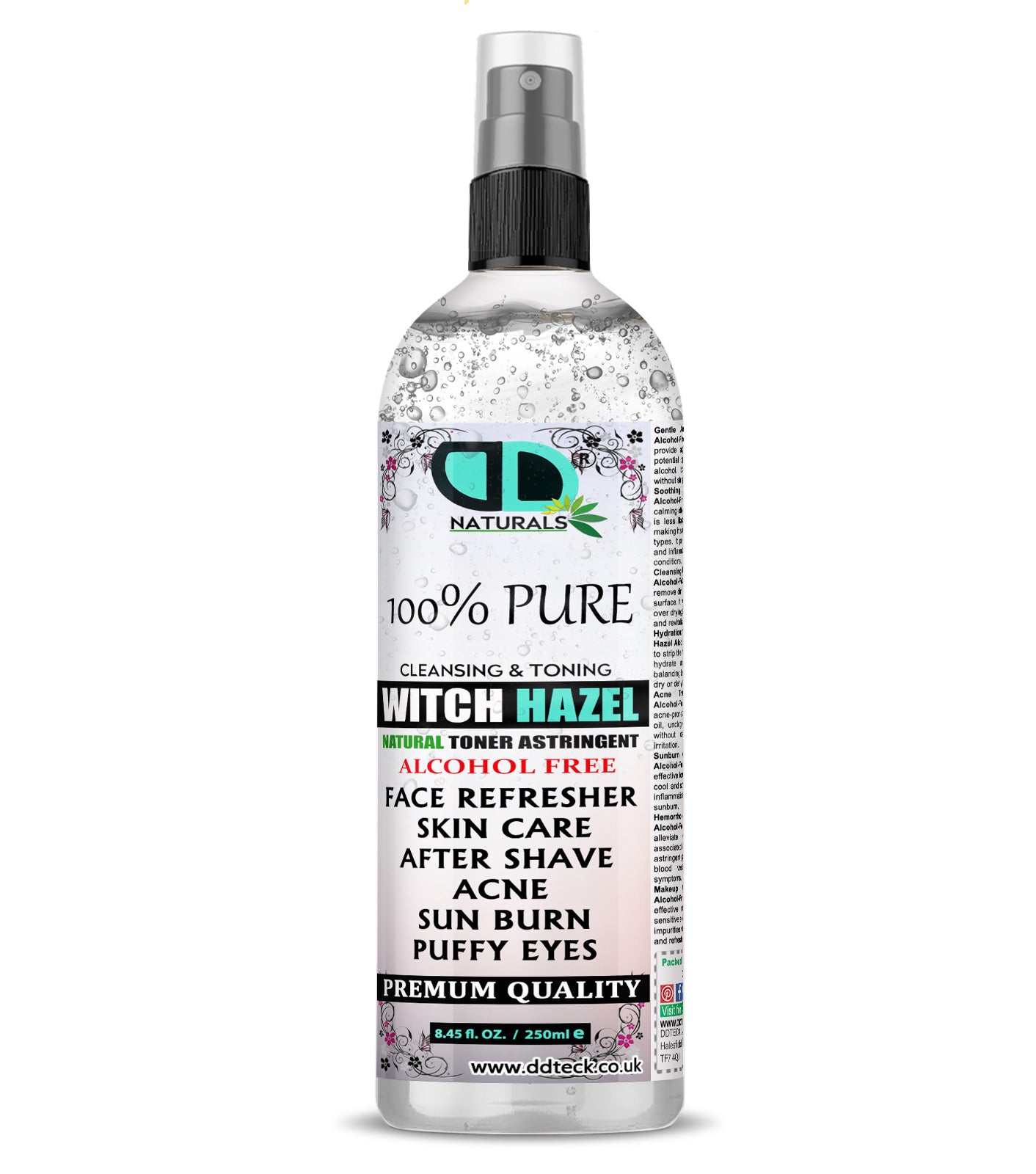 Witch Hazel Alcohol-Free Toner | Gentle, Natural Skin Toning for Sensitive & Acne-Prone Skin