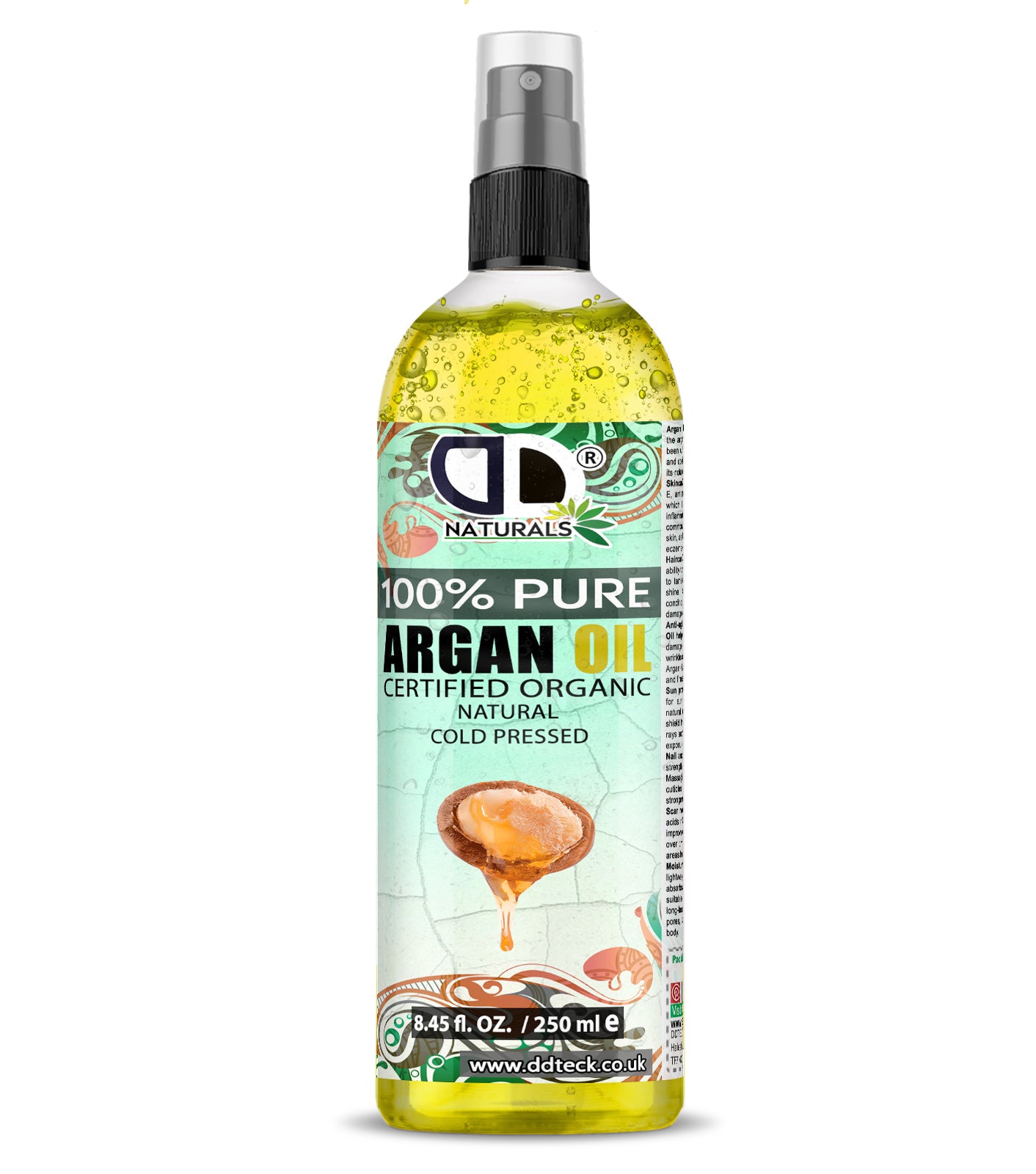 100% Pure Argan Oil | Organic Cold-Pressed Oil for Hair, Skin & Nails