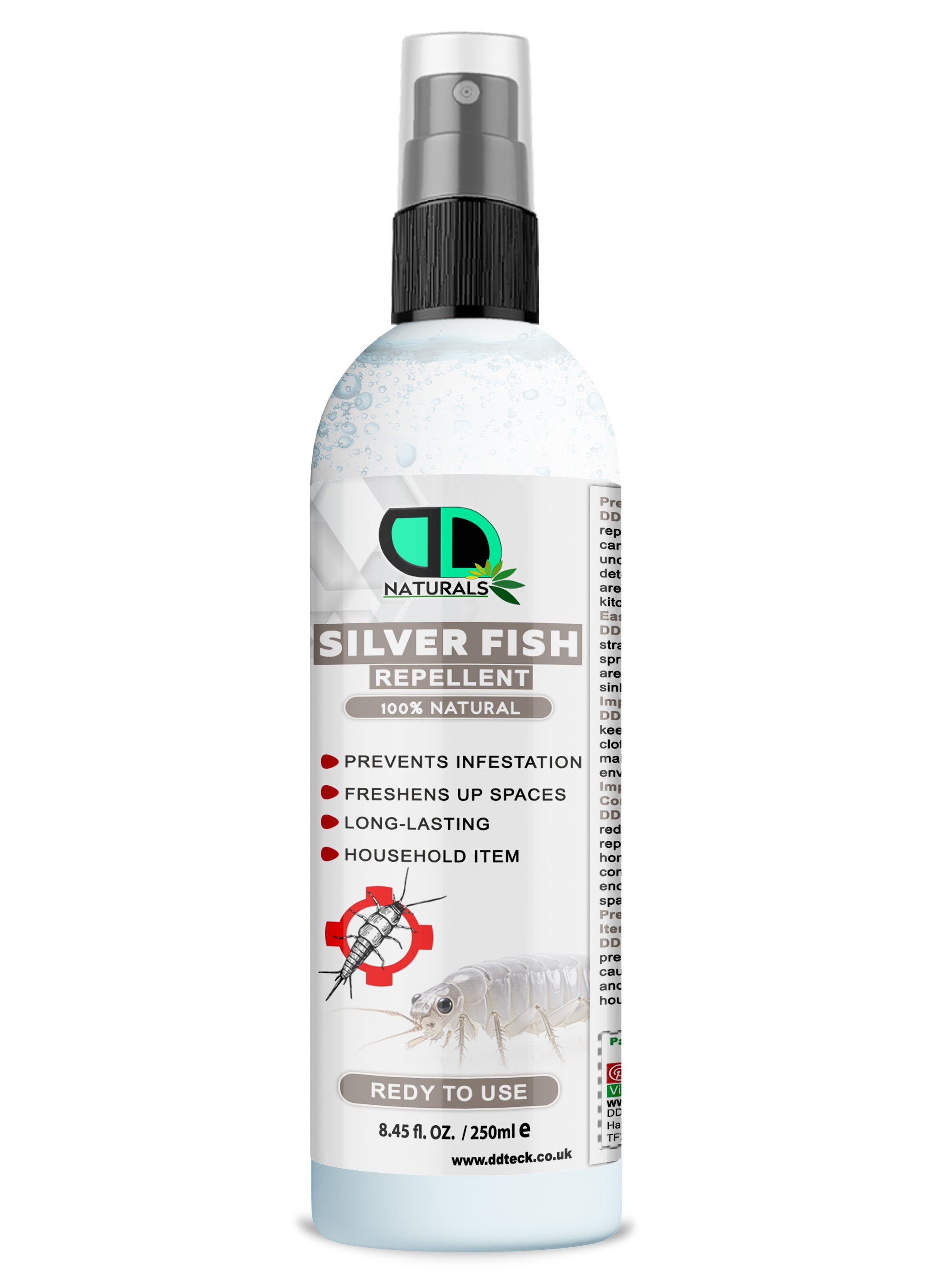 Silverfish Repellent Spray | Natural Lavender & Cinnamon Essential Oil Pest Control