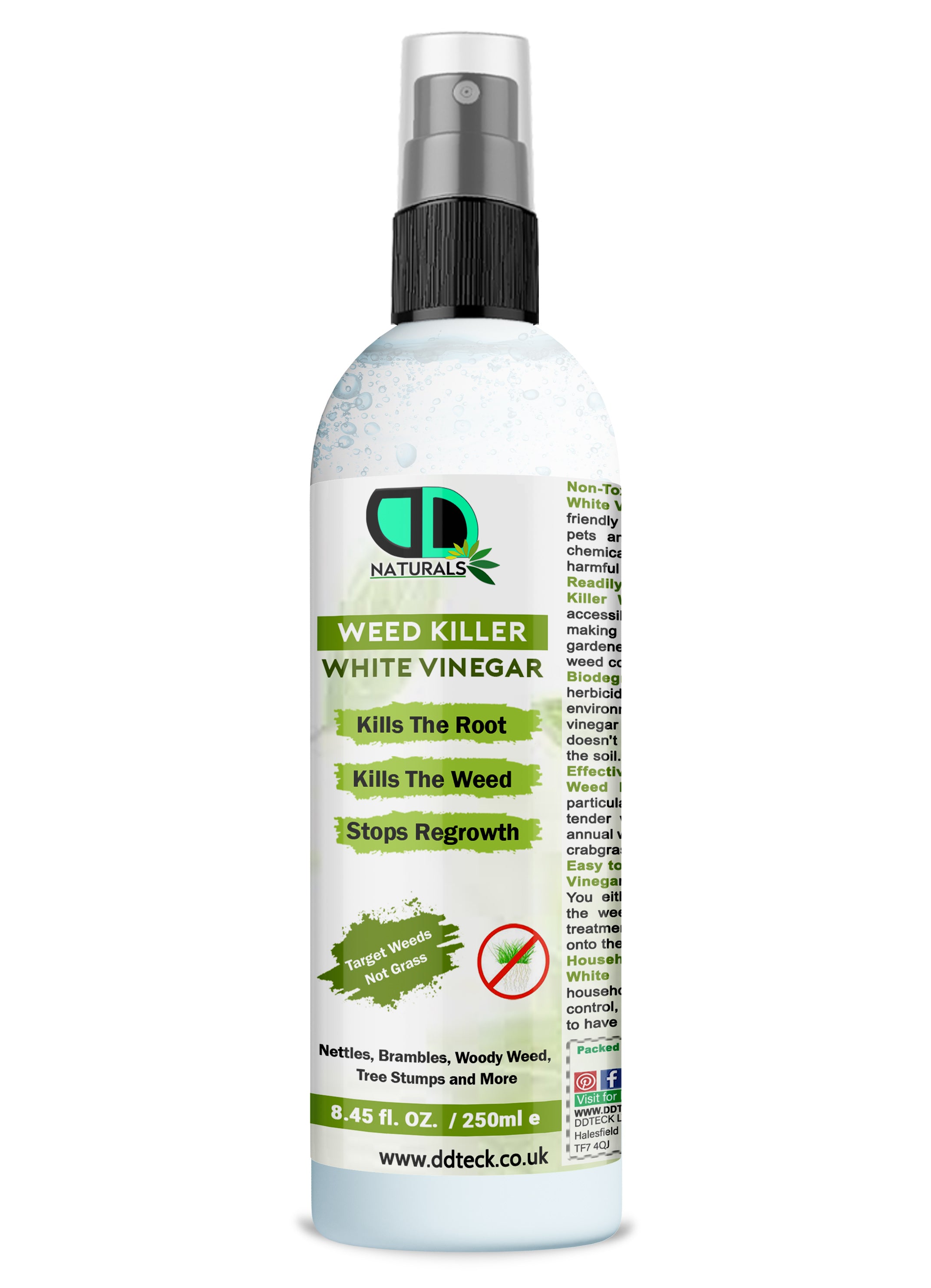 Weed Killer White Vinegar – Heavy Duty Root Killer & Regrowth Preventer