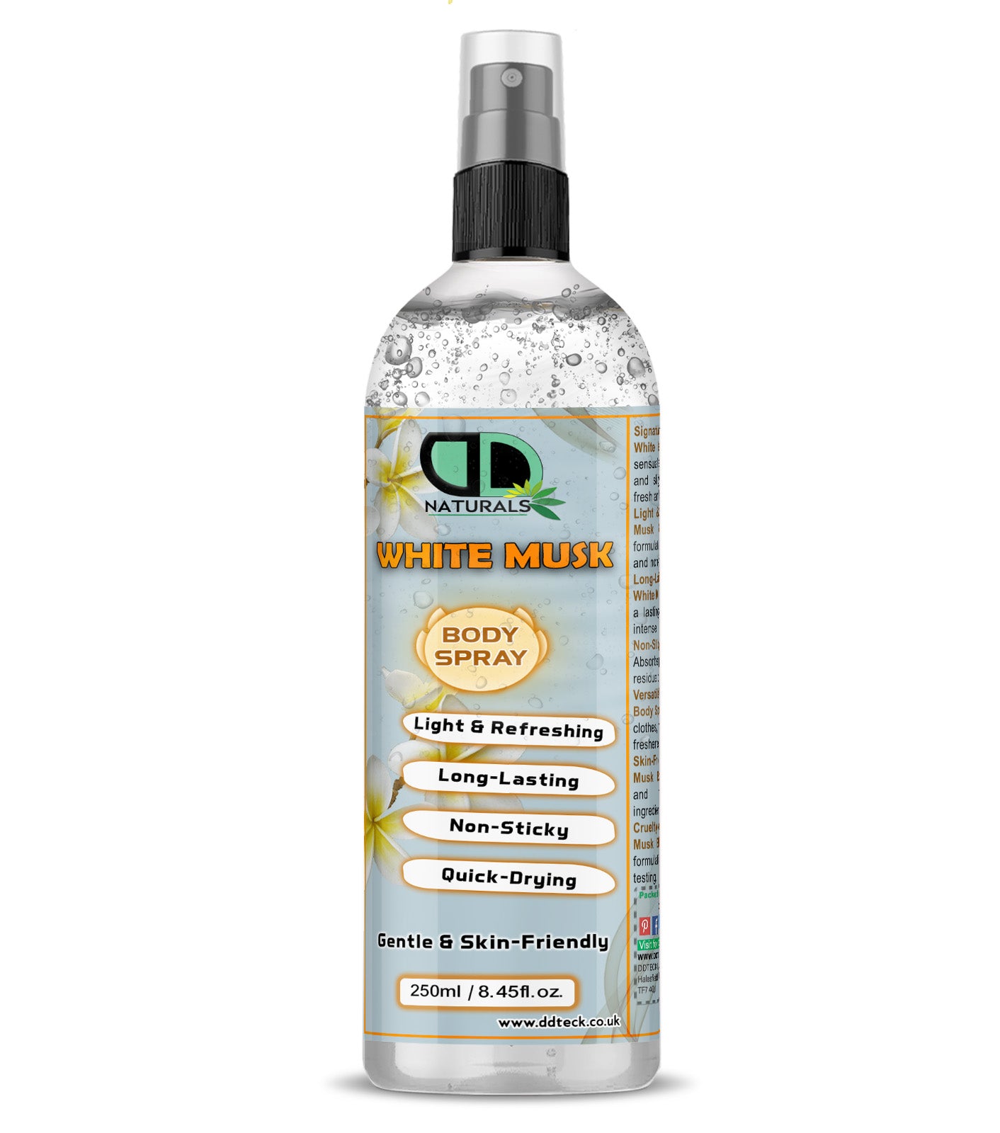 White Musk Body Spray – Light & Refreshing Long-Lasting Fragrance