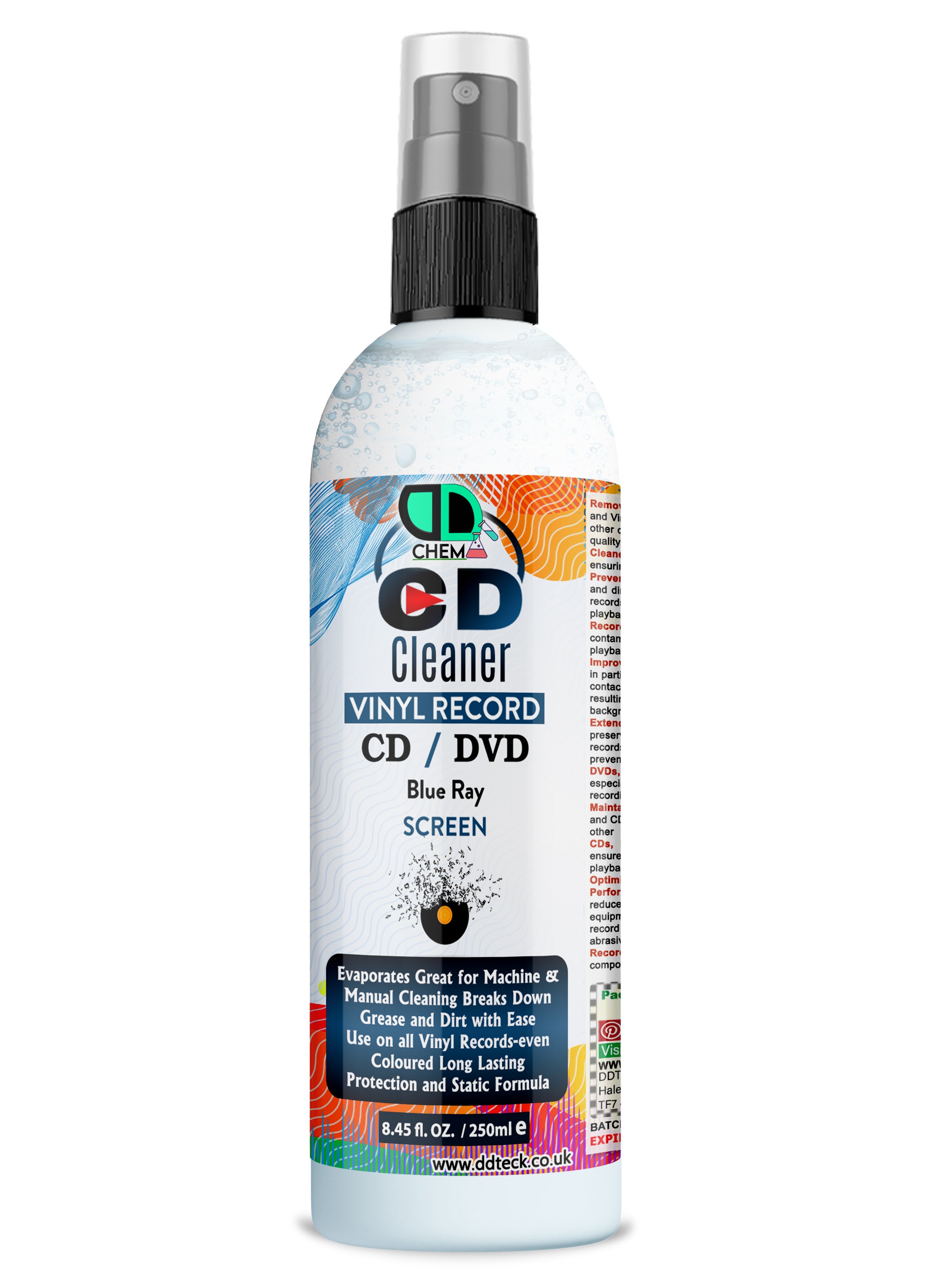 CD, DVD & Vinyl Record Cleaner | Restores Sound & Picture Quality, Protects Media & Playback Equipment