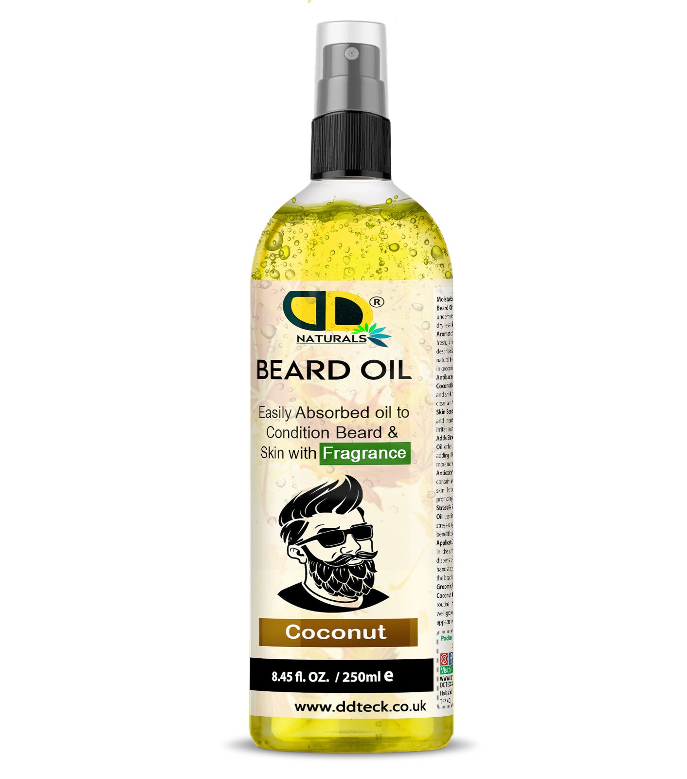 Coconut Beard Essential Oil | Deep Hydration, Growth Support & Smooth Beard Care for Men