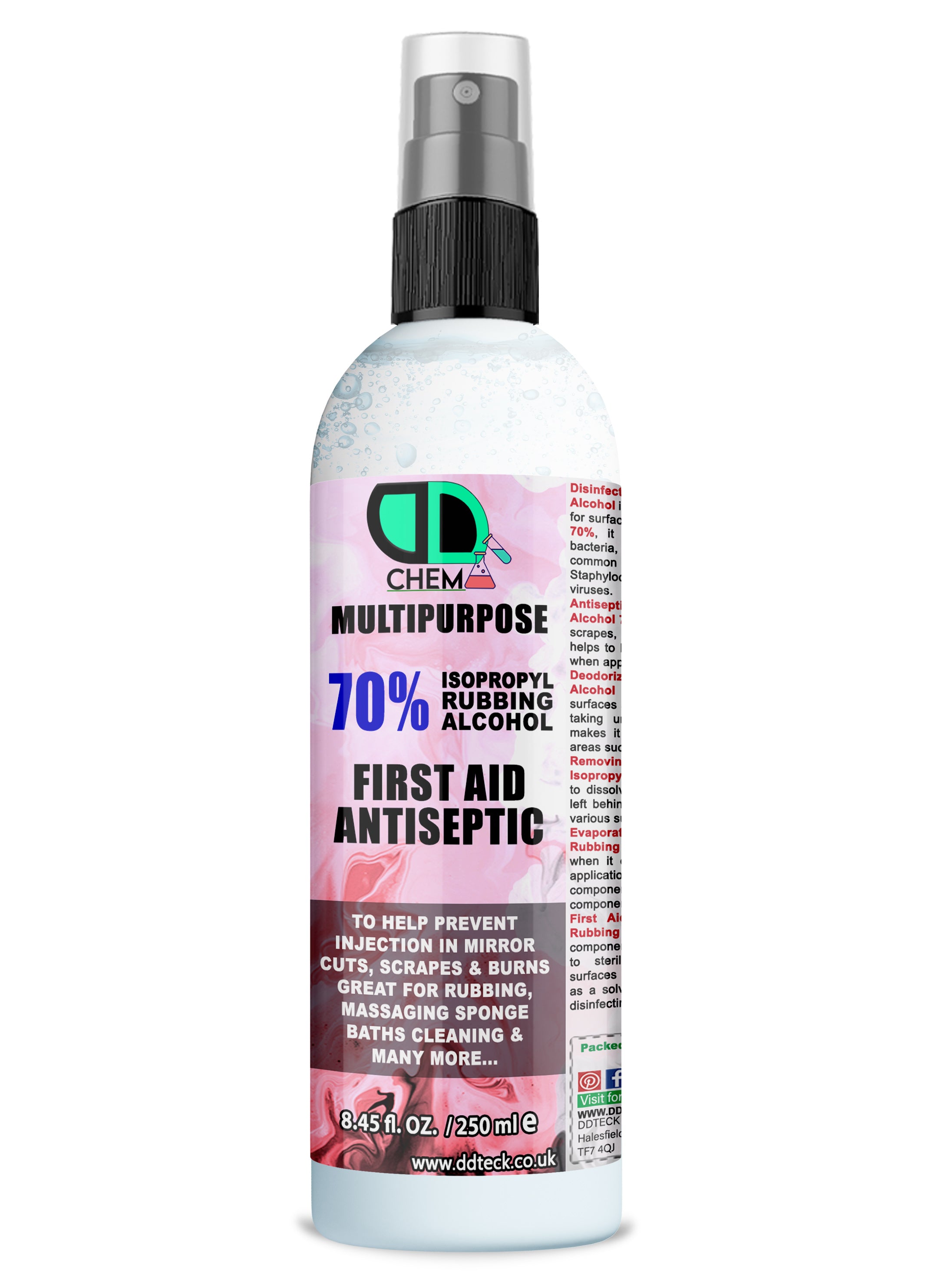 70% Isopropyl Rubbing Alcohol – Multipurpose First Aid Antiseptic