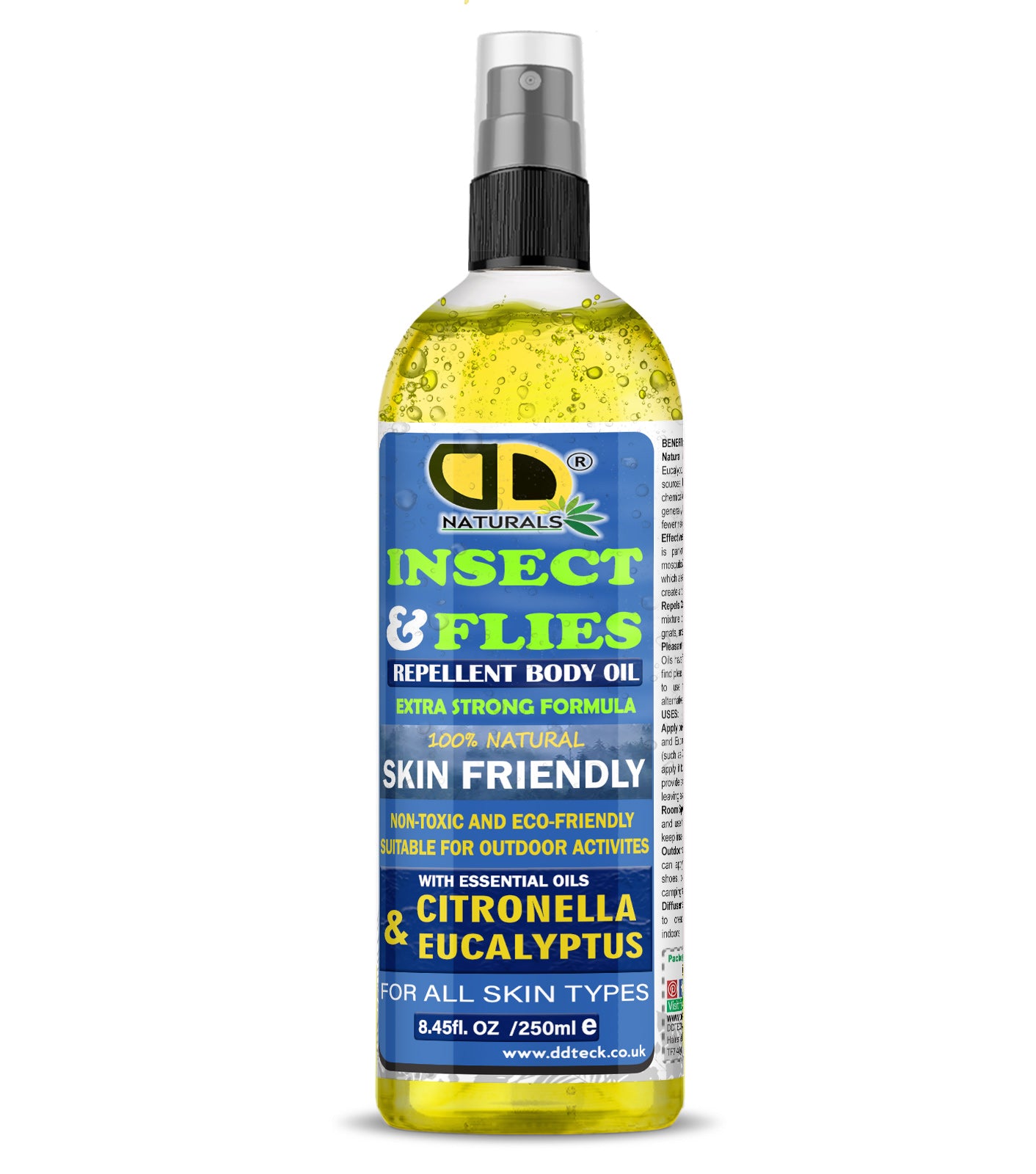 Insect Repellent with Citronella & Eucalyptus Essential Oil – Natural Mosquito & Insect Protection