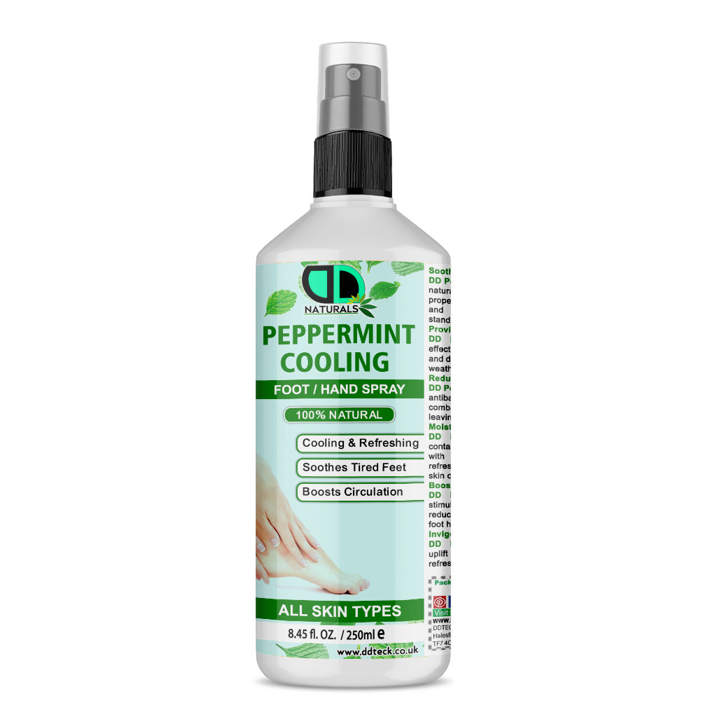 Peppermint Cooling Foot & Hand Spray | Instant Cooling Relief, Odor Control & Skin Refreshment