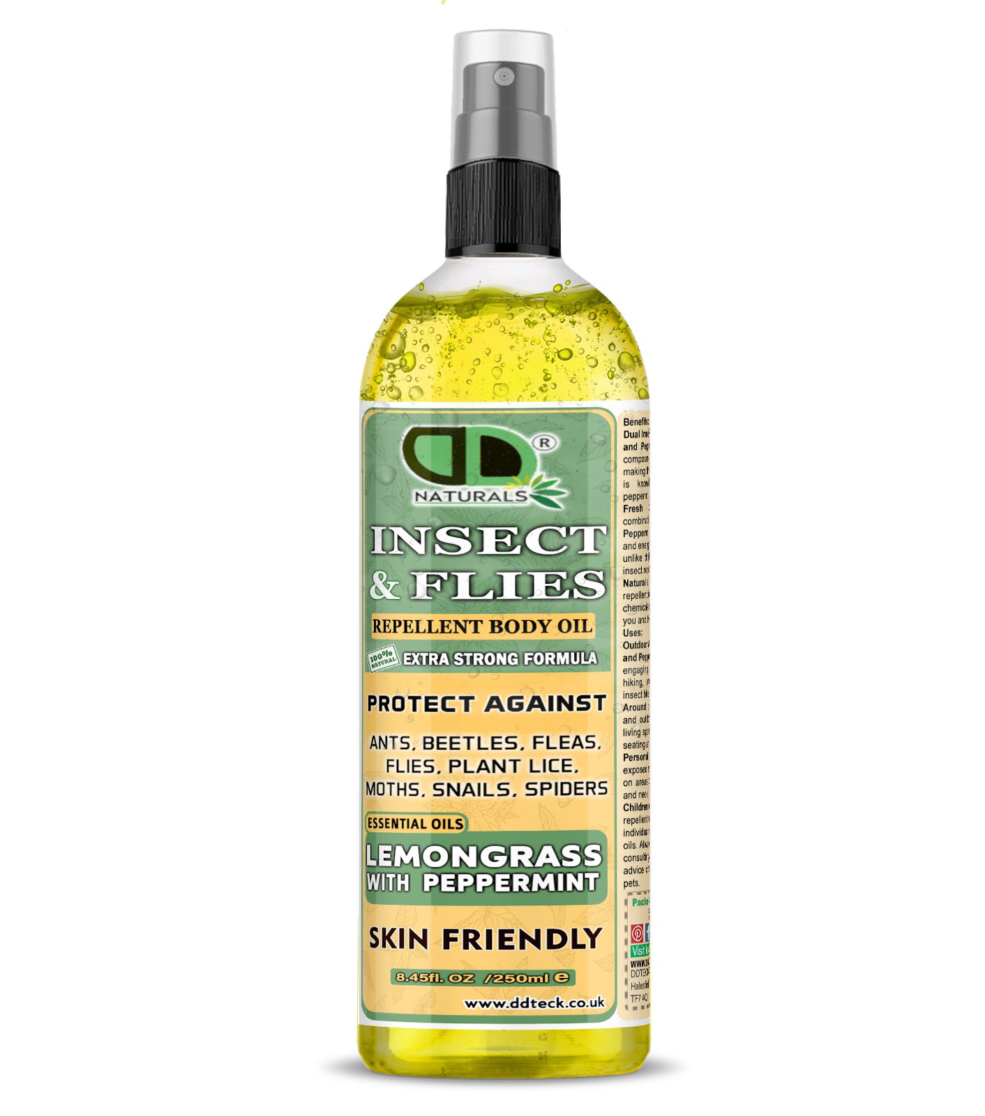 Lemongrass & Peppermint Insect Repellent – Extra Strong Natural Formula