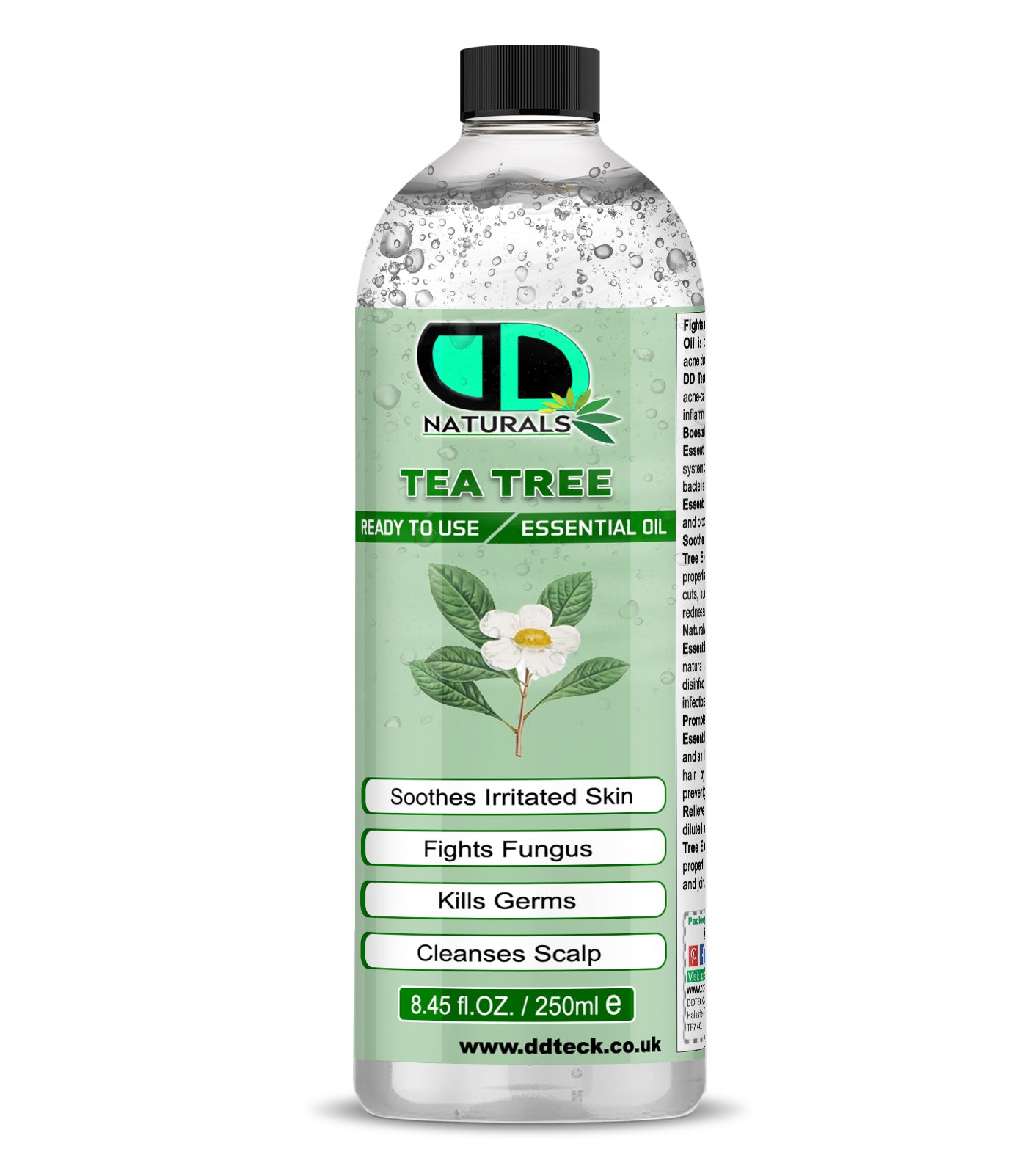 Tea Tree Essential Oil | Ready to Use | Natural Antiseptic, Skin, Scalp & Aromatherapy Oil