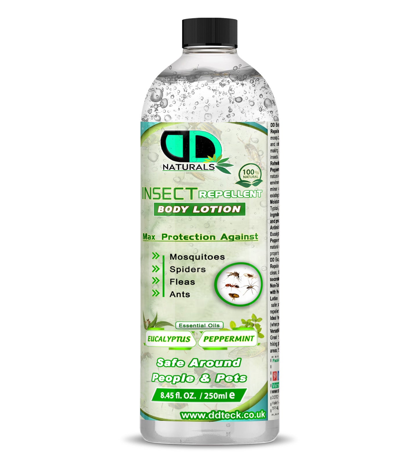 Natural Insect Repellent Body Lotion – Eucalyptus & Peppermint