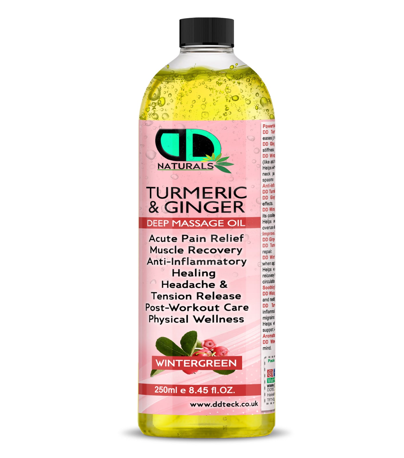 Turmeric & Ginger Deep Massage Oil with Wintergreen