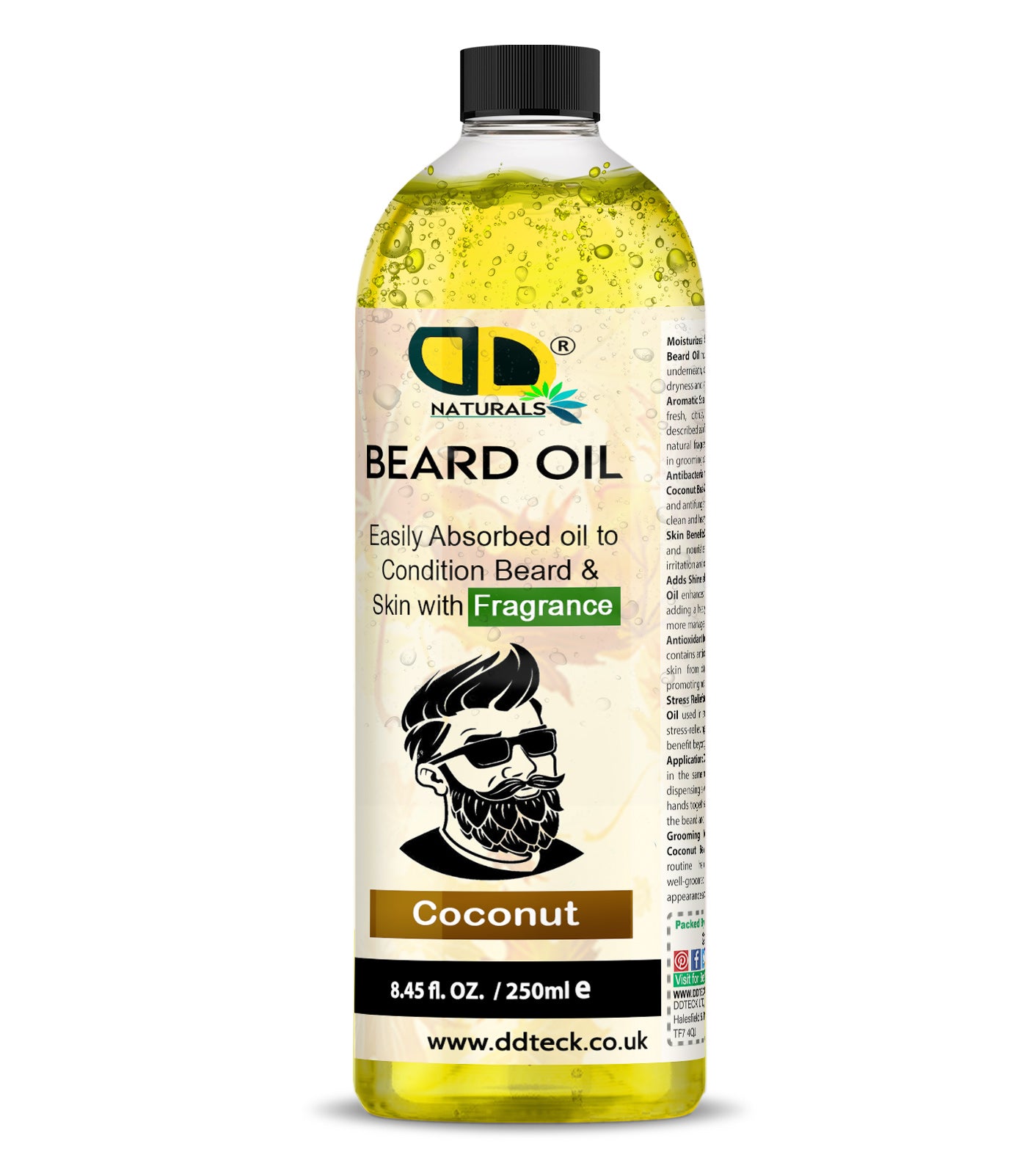 Coconut Beard Essential Oil | Deep Hydration, Growth Support & Smooth Beard Care for Men