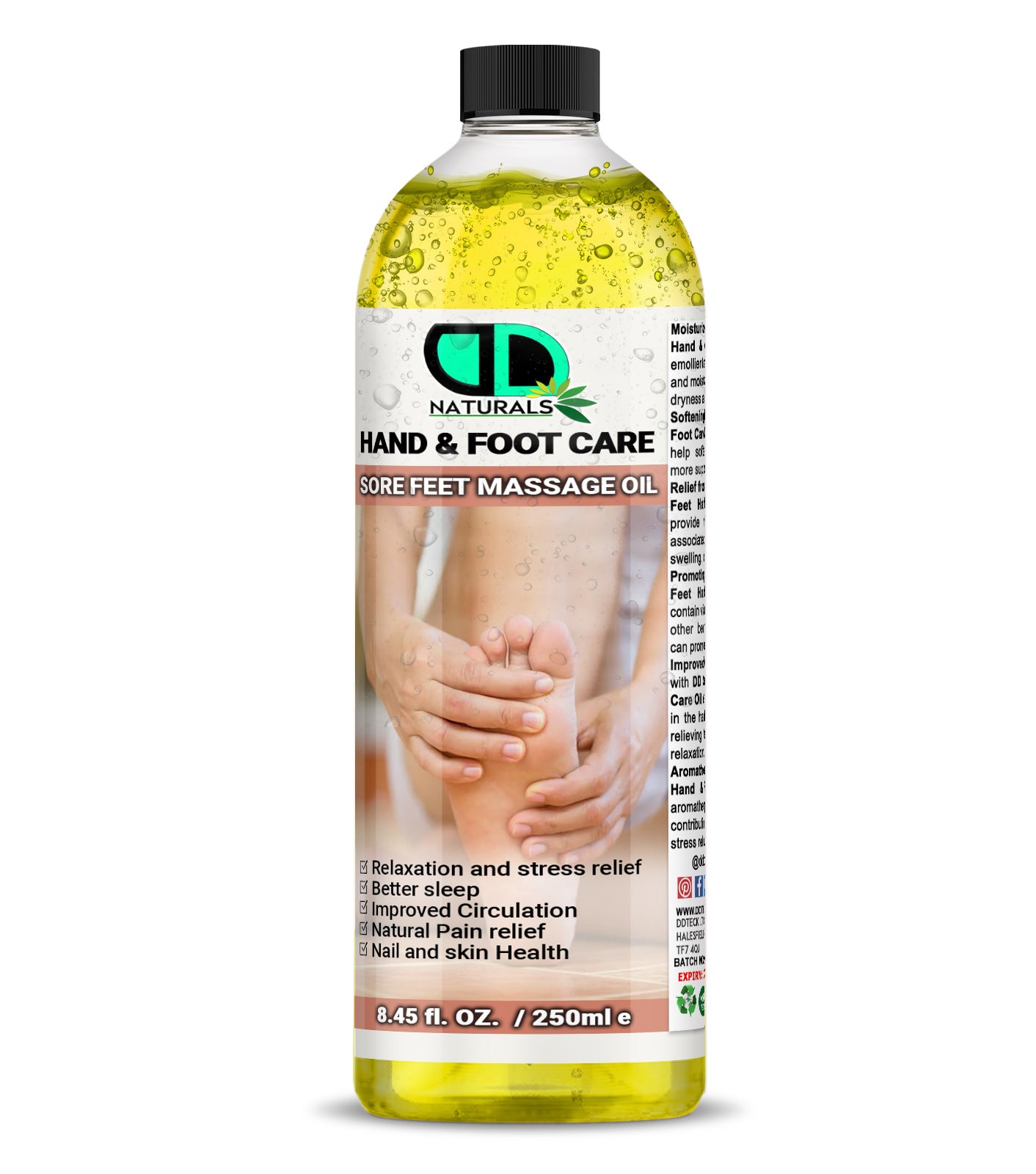 Hand & Foot Care – Sore Feet Massage Oil