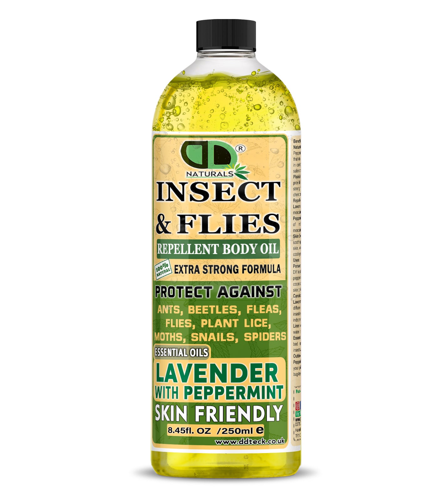 Natural Insect Repellent with Lavender & Peppermint Essential Oils | Chemical-Free Mosquito & Bug Protection