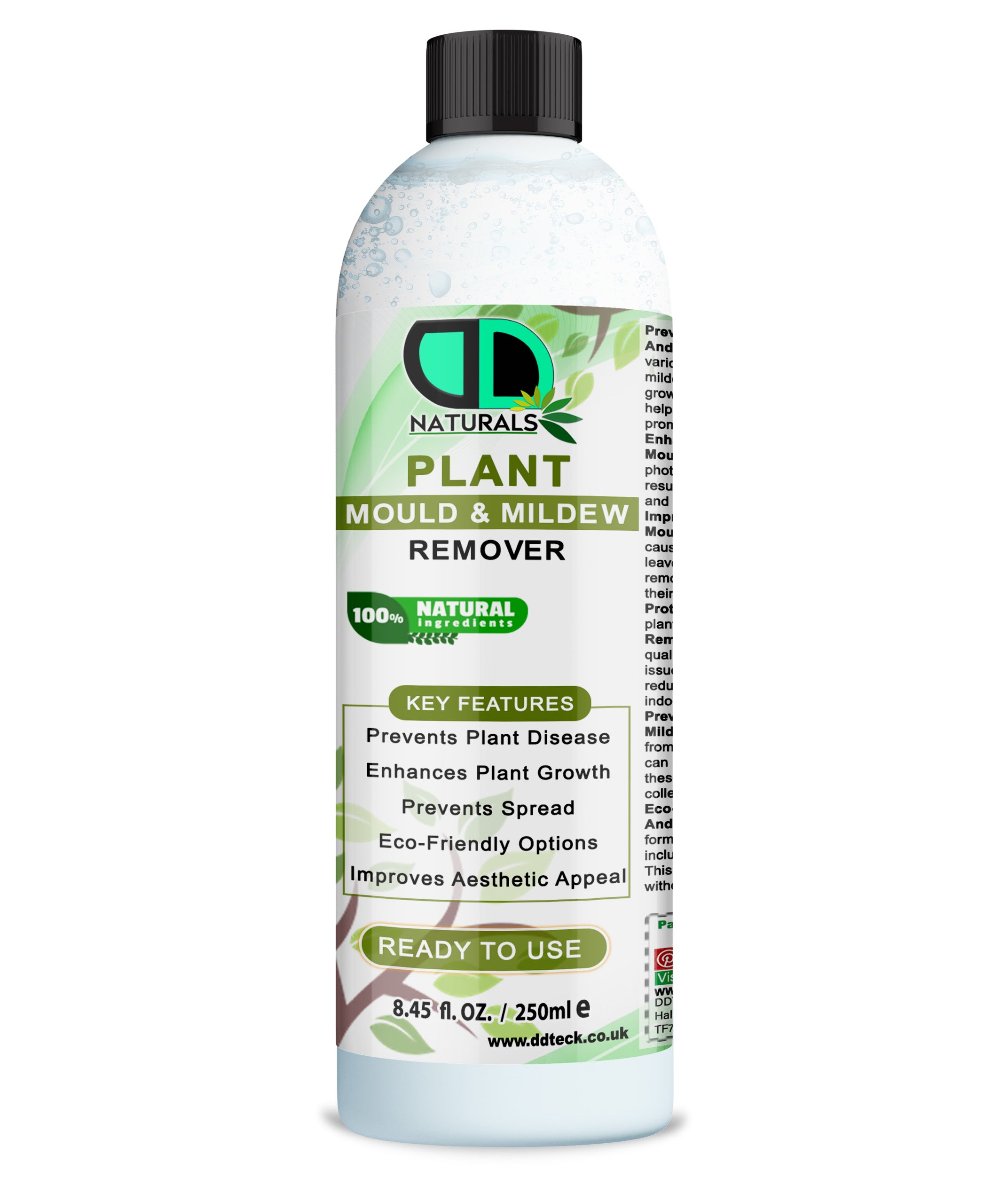 Plant Mould & Mildew Remover Spray | Natural Fungus Control for Indoor & Outdoor Plants