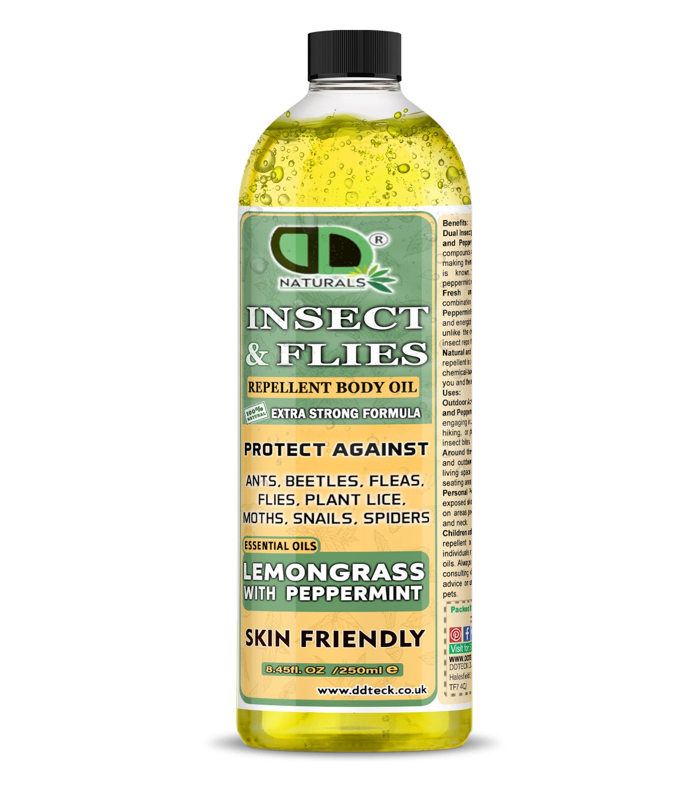 Lemongrass & Peppermint Insect Repellent – Extra Strong Natural Formula