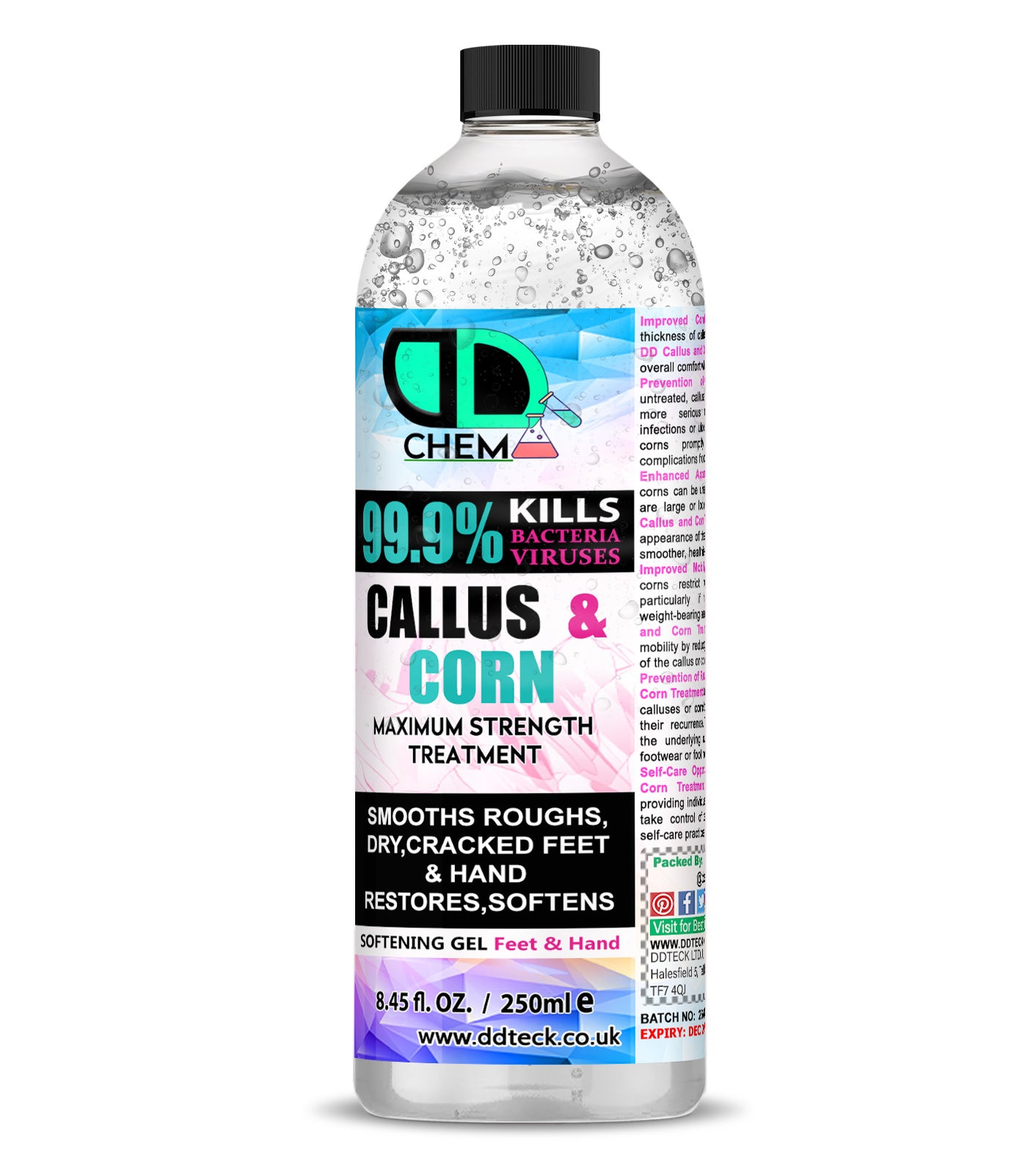Callus & Corn Maximum Strength Treatment – Softening Gel for Feet & Hands