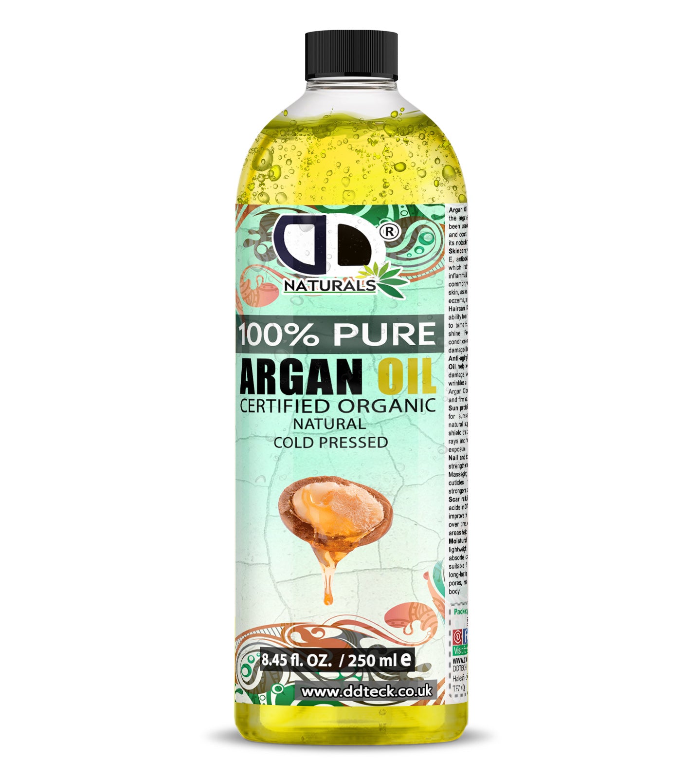 100% Pure Argan Oil | Organic Cold-Pressed Oil for Hair, Skin & Nails