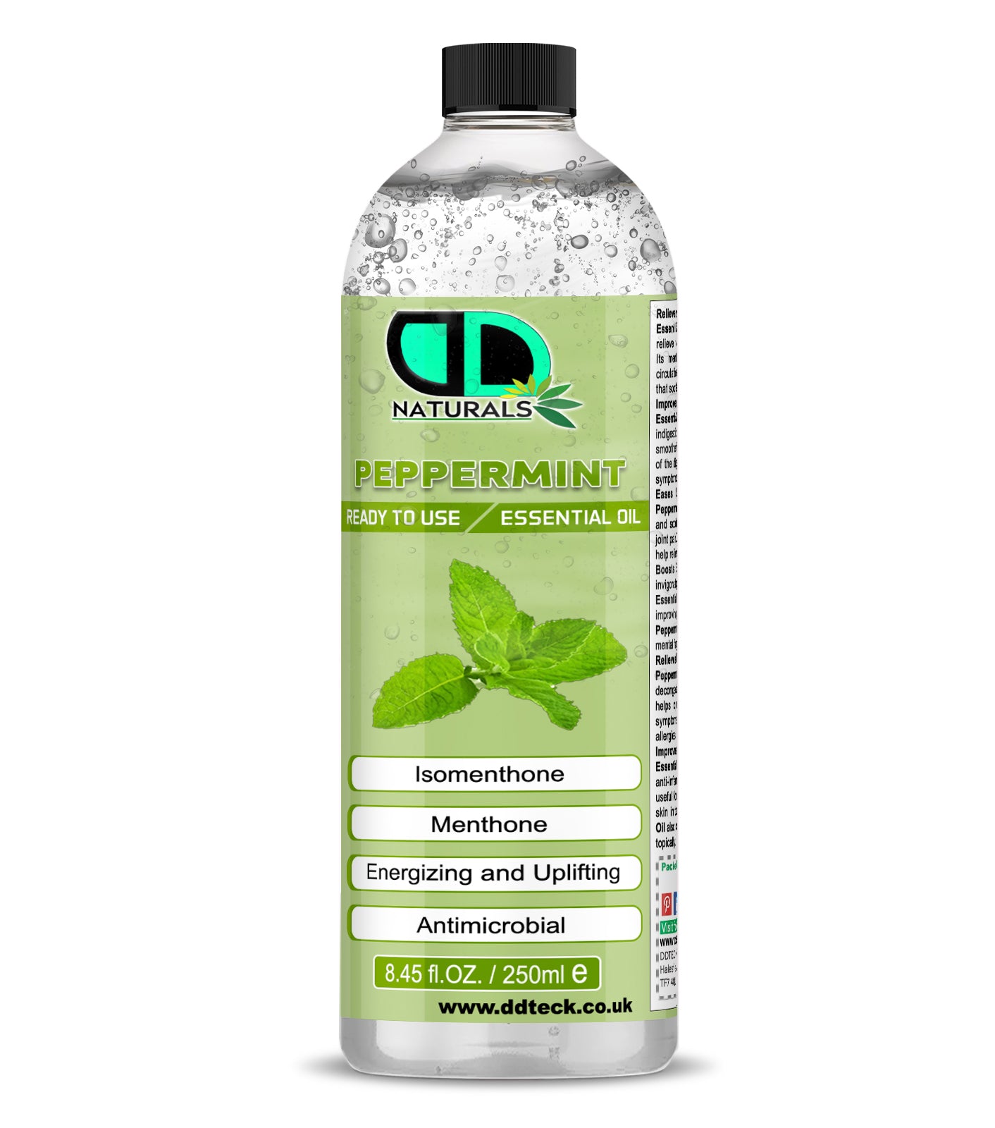 Peppermint Essential Oil - Ready to Use Energizing & Uplifting Formula