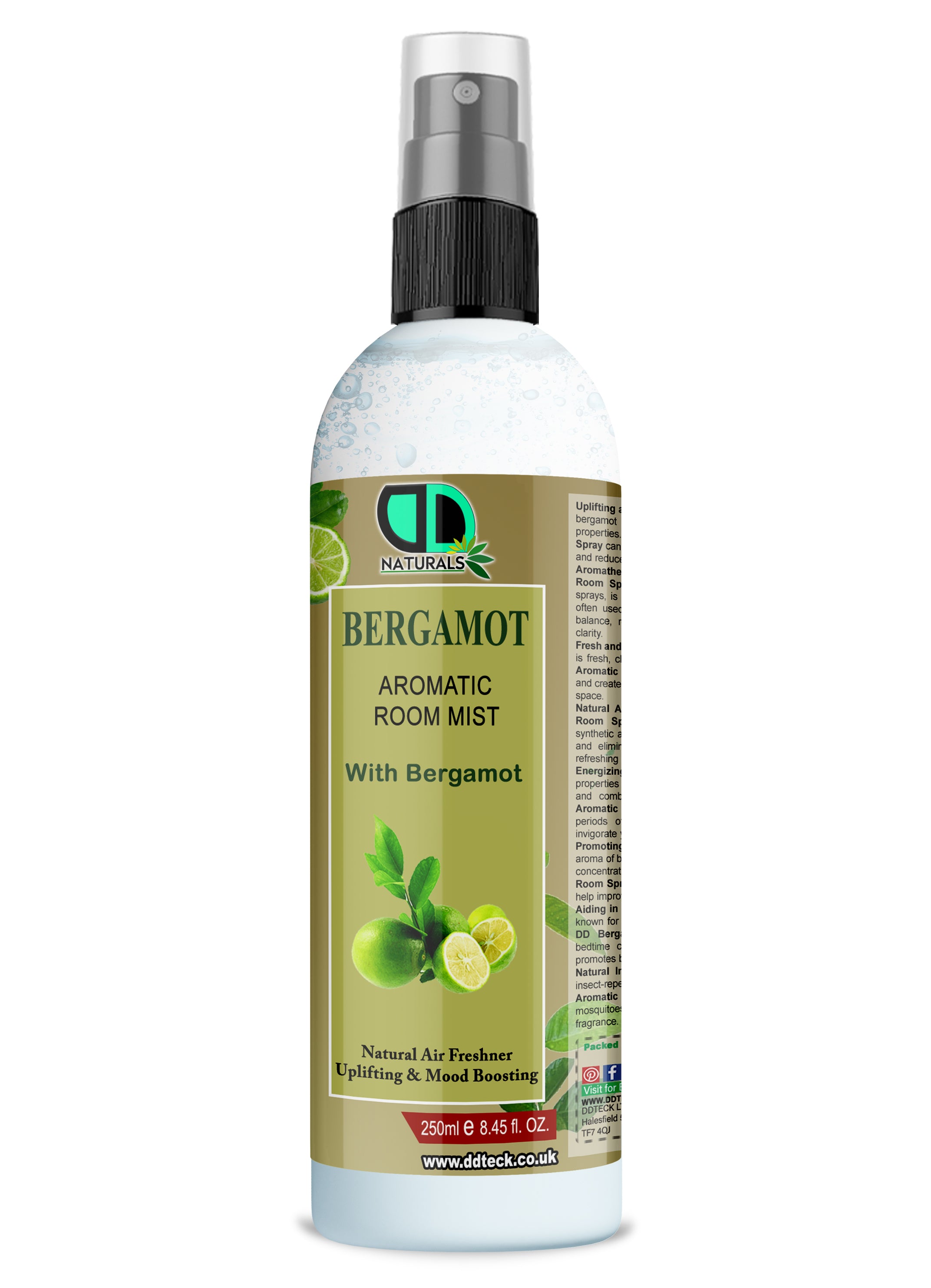 Bergamot Aromatic Room Mist – Natural Air Freshener for Mood Boosting