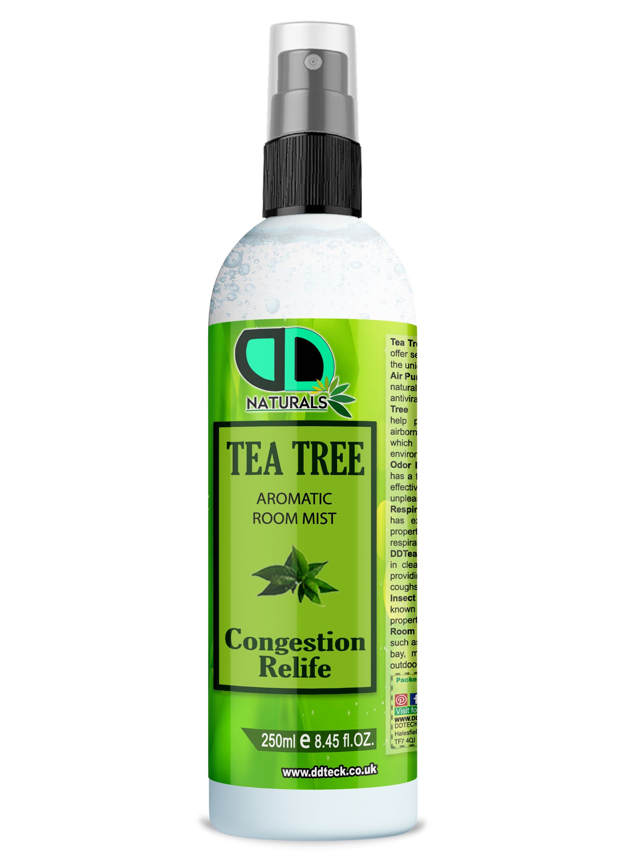 Tea Tree Aromatic Room Mist – Natural Congestion Relief & Air Purifier