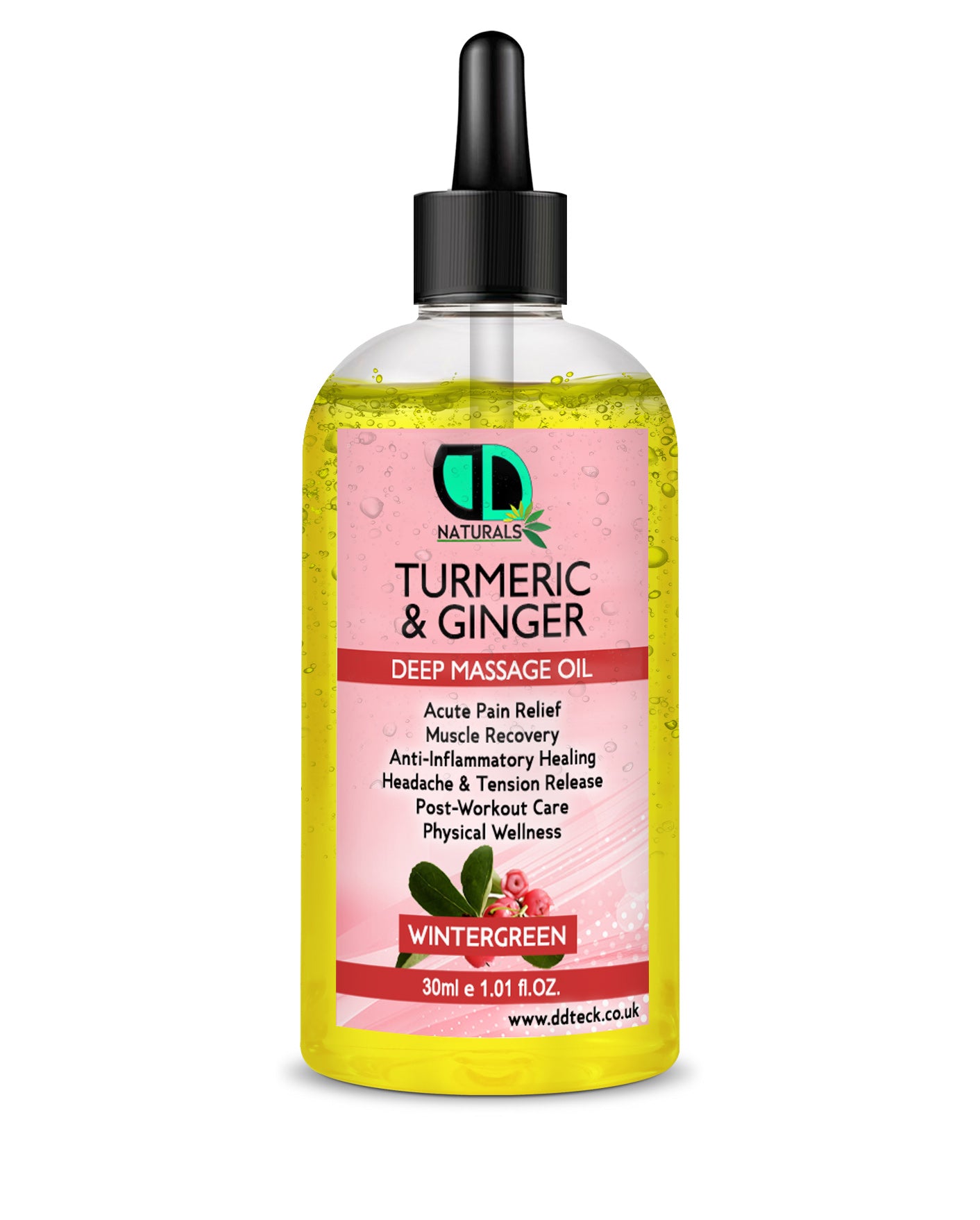 Turmeric & Ginger Deep Massage Oil with Wintergreen