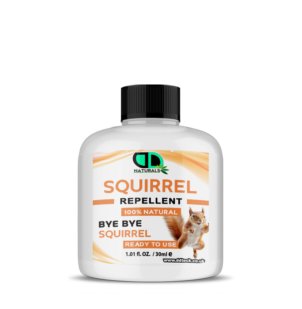 Natural Squirrel Repellent Spray – Non-Toxic, Humane & Long-Lasting Indoor and Outdoor Pest Control