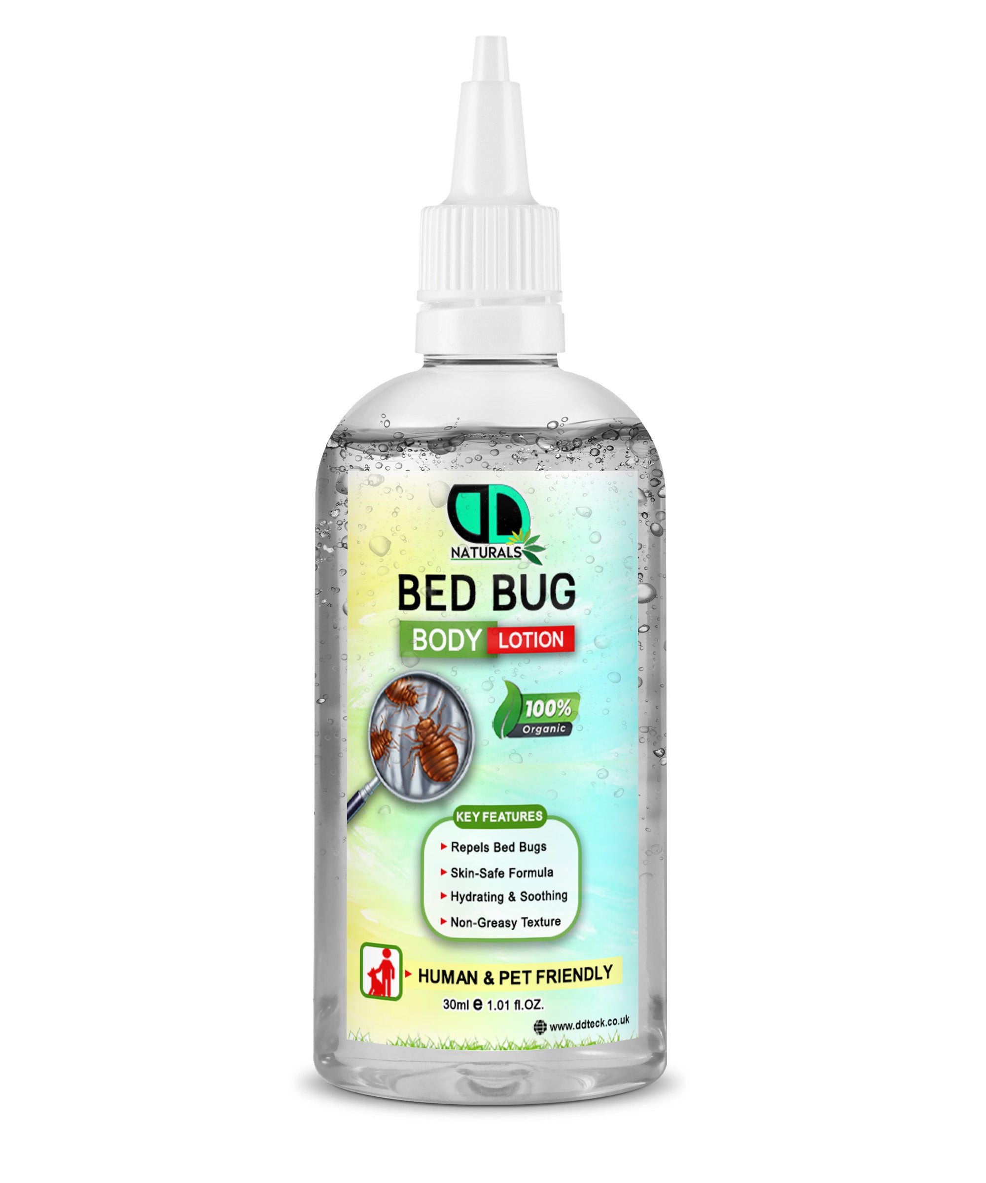 Bed Bug Repellent Body Lotion | Natural, Skin-Safe Overnight Protection