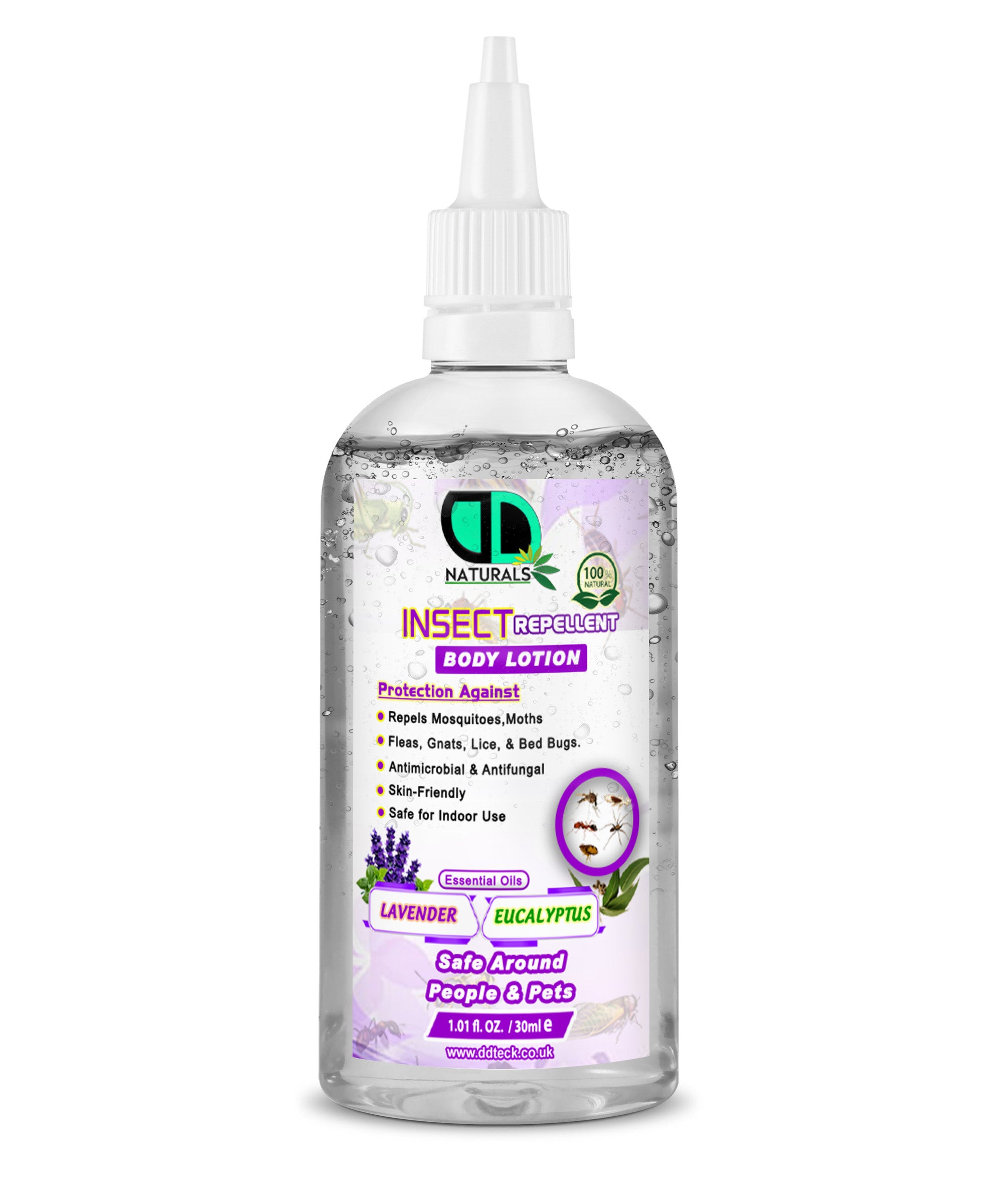 Lavender & Eucalyptus Insect Repellent Body Lotion | Natural, Soothing & Daily Outdoor Protection