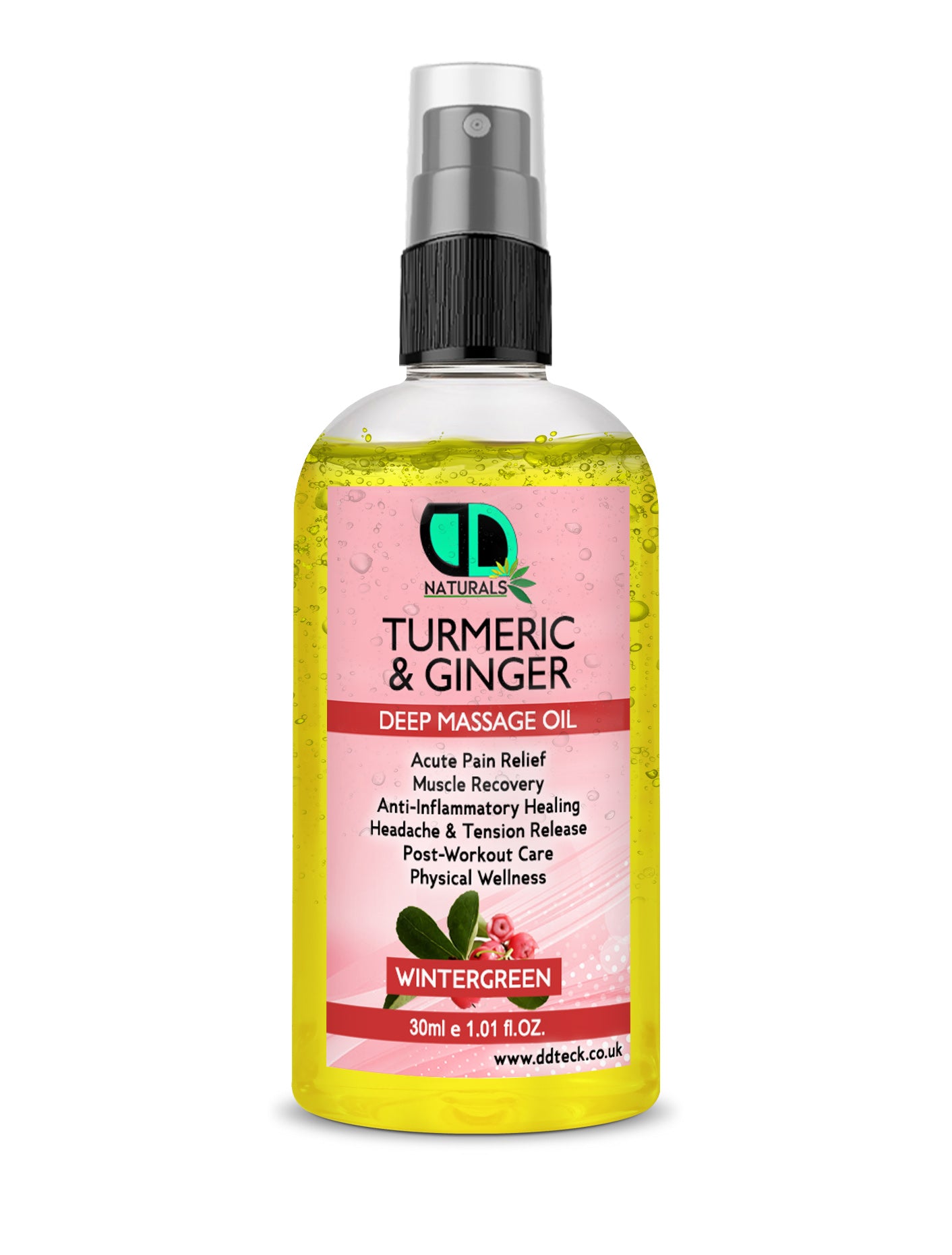 Turmeric & Ginger Deep Massage Oil with Wintergreen