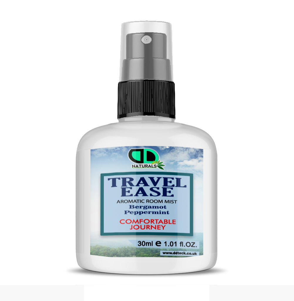 Travel Ease Aromatic Room Mist – Bergamot & Peppermint for a Comfortable Journey