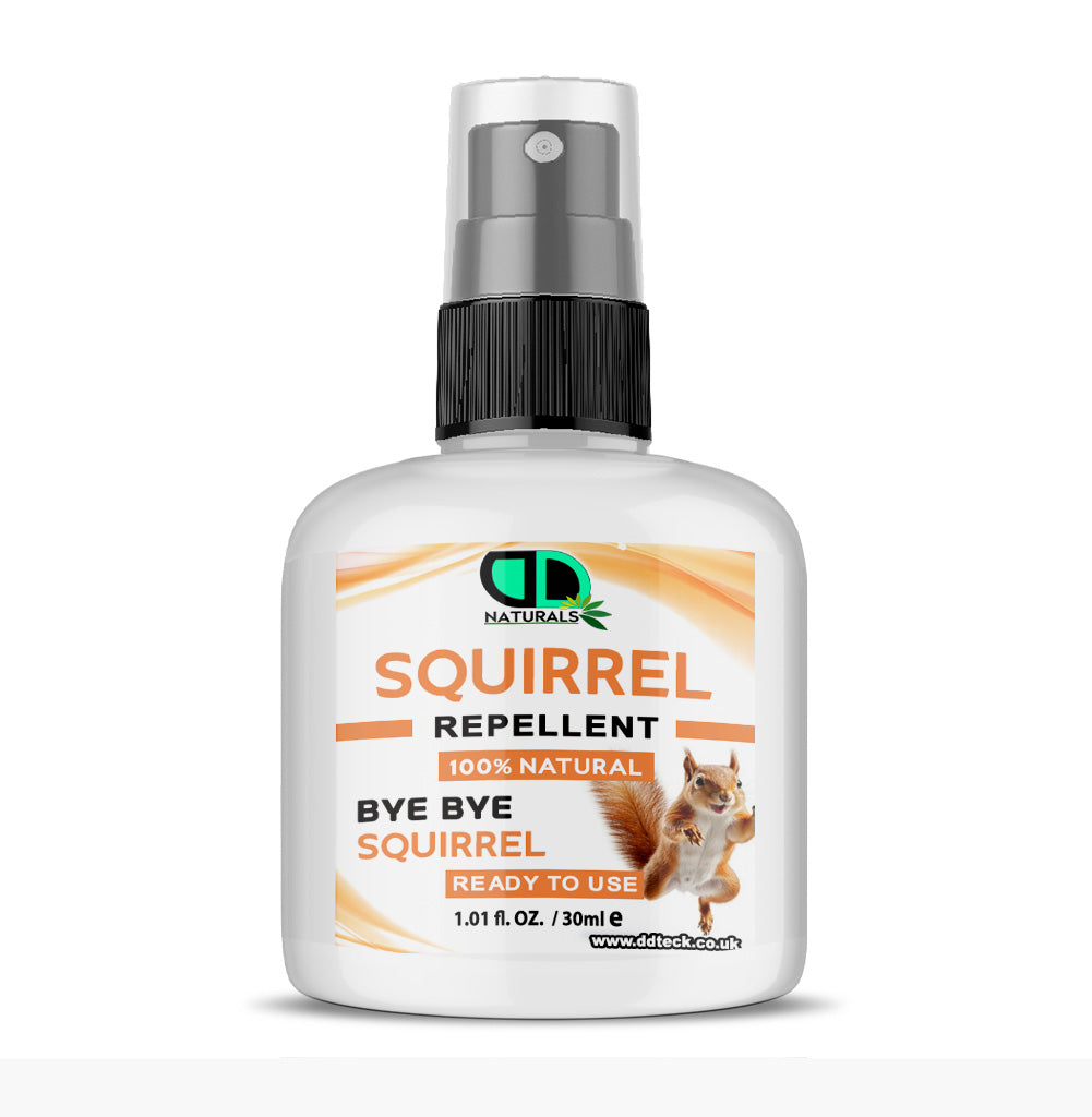 Natural Squirrel Repellent Spray – Non-Toxic, Humane & Long-Lasting Indoor and Outdoor Pest Control
