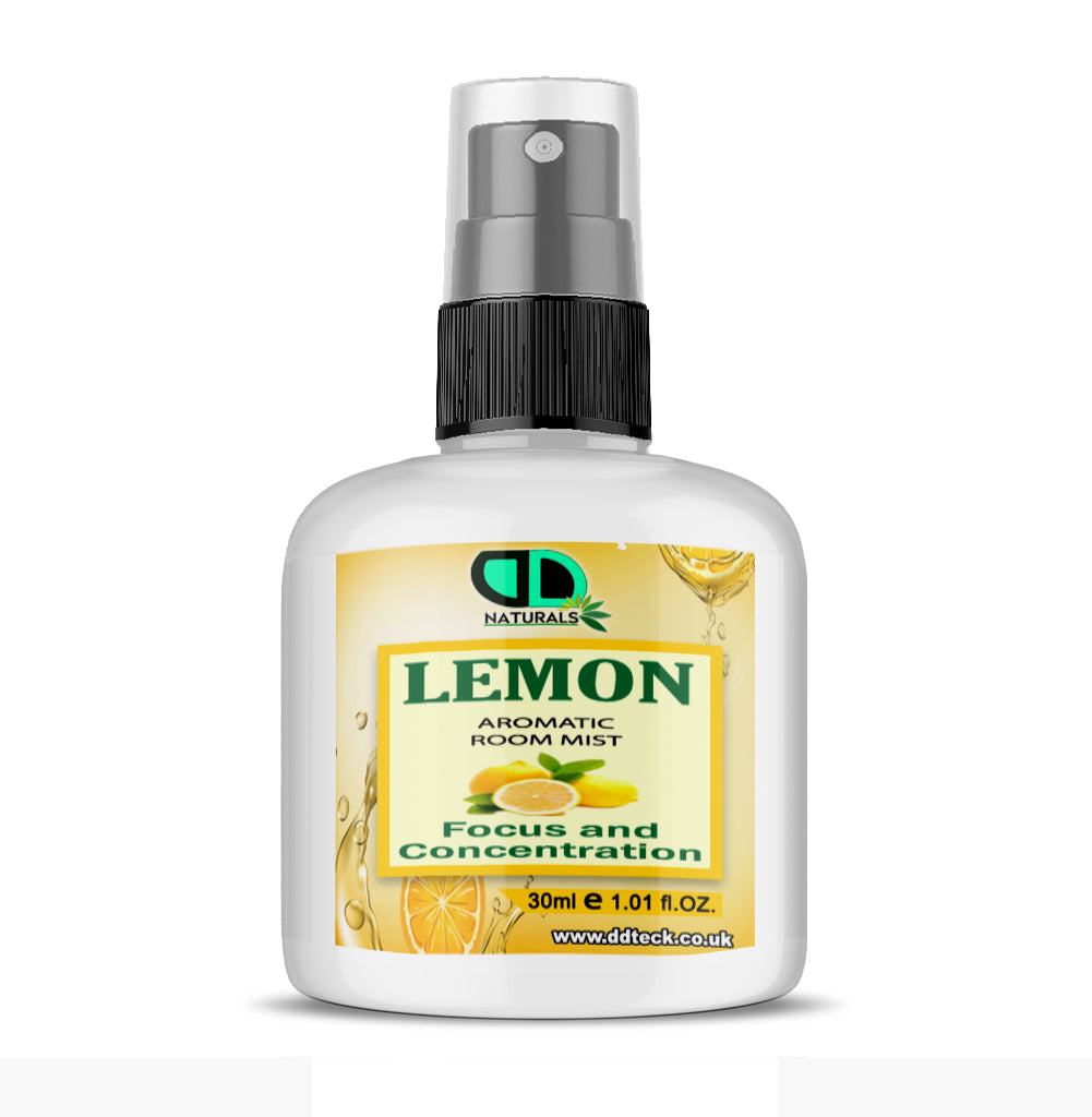 Lemon Aromatic Room Mist – Pure Natural Spray for Focus and Concentration