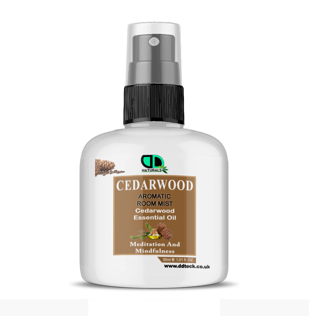 Cedarwood Aromatic Room Mist – Pure Essential Oil Spray for Meditation & Mindfulness