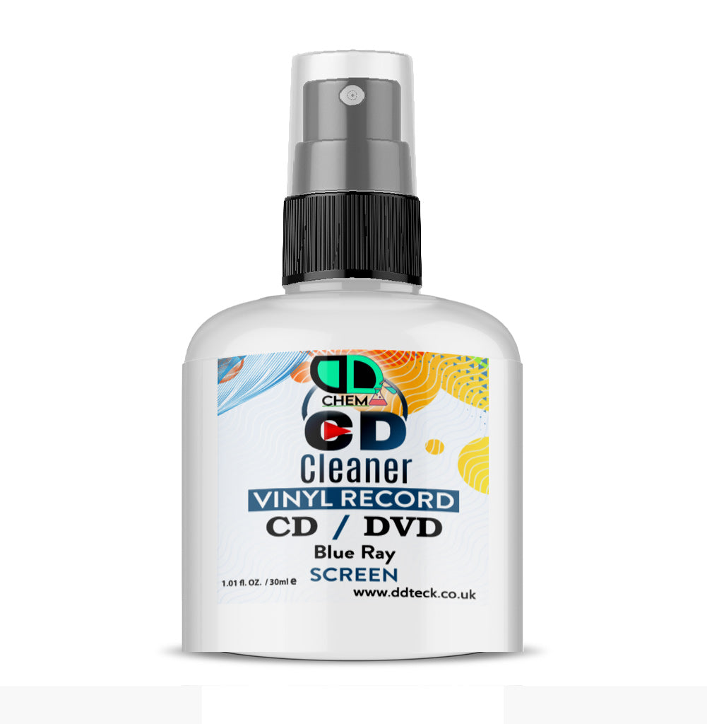 CD, DVD & Vinyl Record Cleaner | Restores Sound & Picture Quality, Protects Media & Playback Equipment