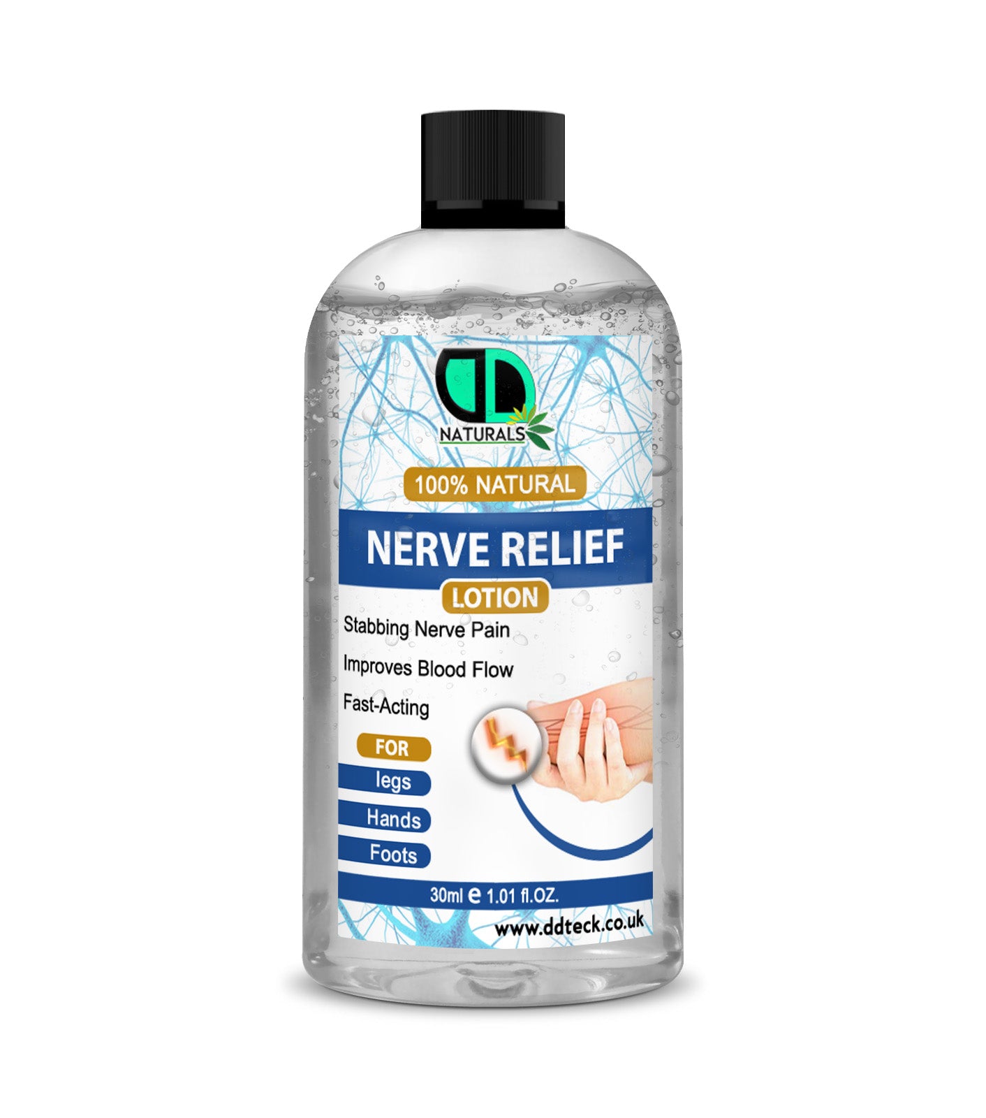 100% Natural Nerve Relief Lotion – Fast-Acting Support for Legs, Hands & Feet