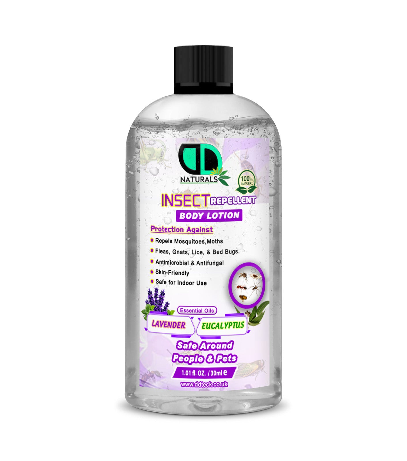 Lavender & Eucalyptus Insect Repellent Body Lotion | Natural, Soothing & Daily Outdoor Protection