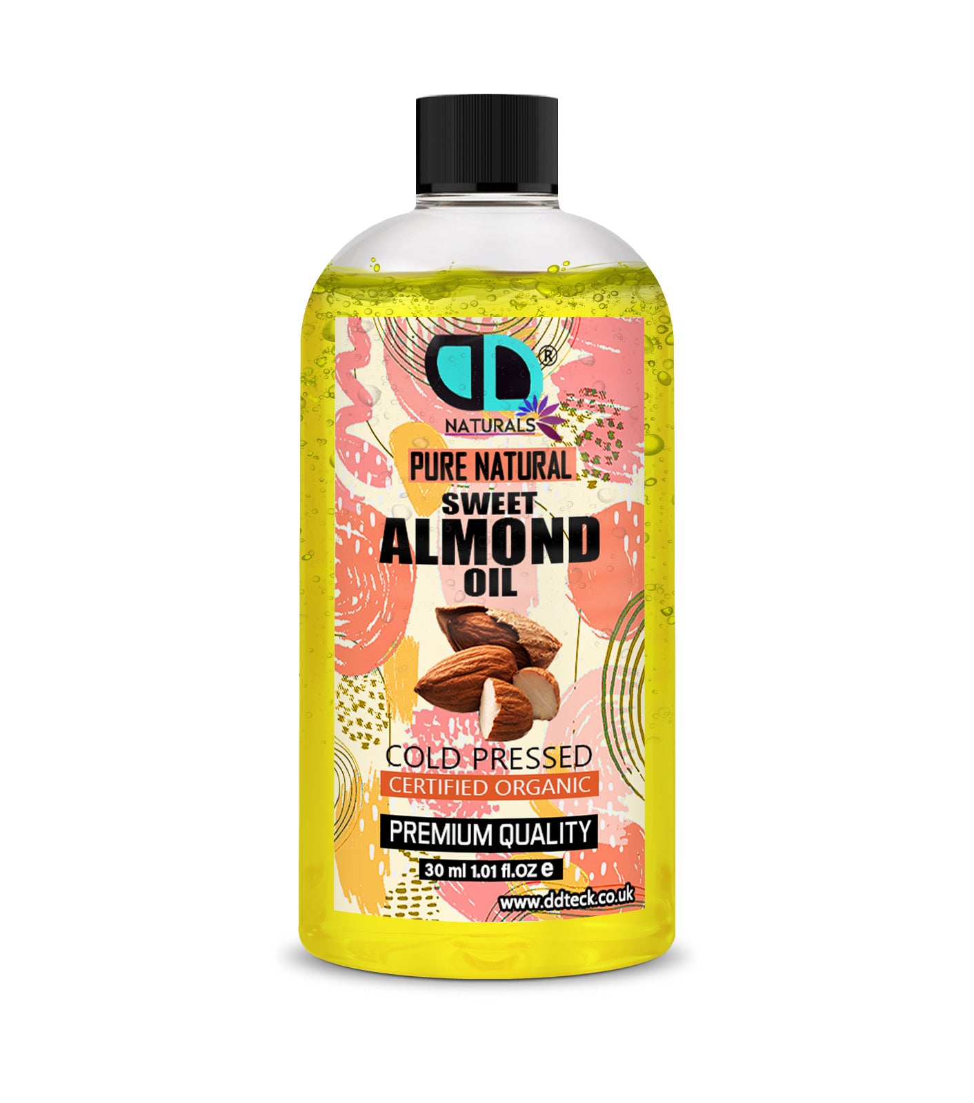 Pure Natural Sweet Almond Oil - Cold Pressed & Certified Organic