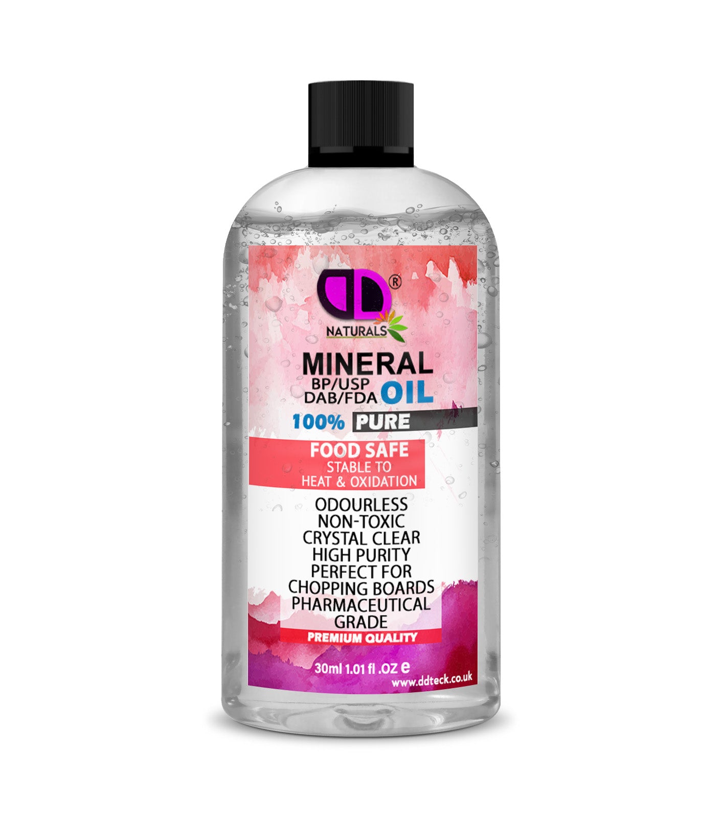 Mineral Oil BP/USP – Food Safe, Multi-Purpose Mineral Oil for Chopping Board, Wood, Leather, Skin, Hair & Household Care