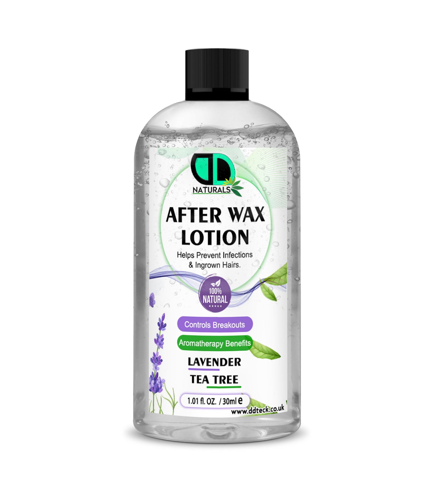 After Wax Lotion with Lavender & Tea Tree Oil | Soothing Post-Wax Care for Smooth, Healthy Skin