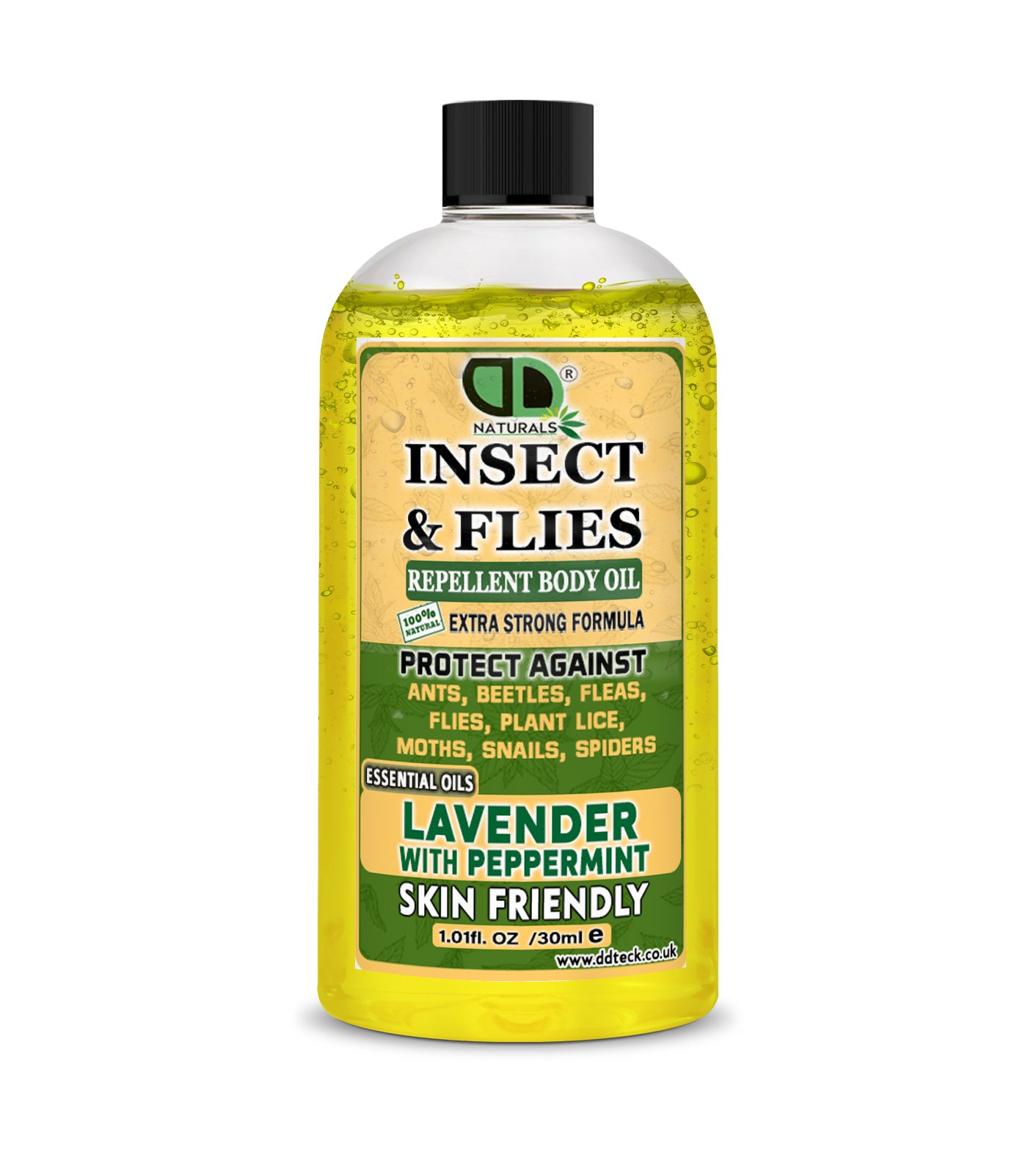 Natural Insect Repellent with Lavender & Peppermint Essential Oils | Chemical-Free Mosquito & Bug Protection