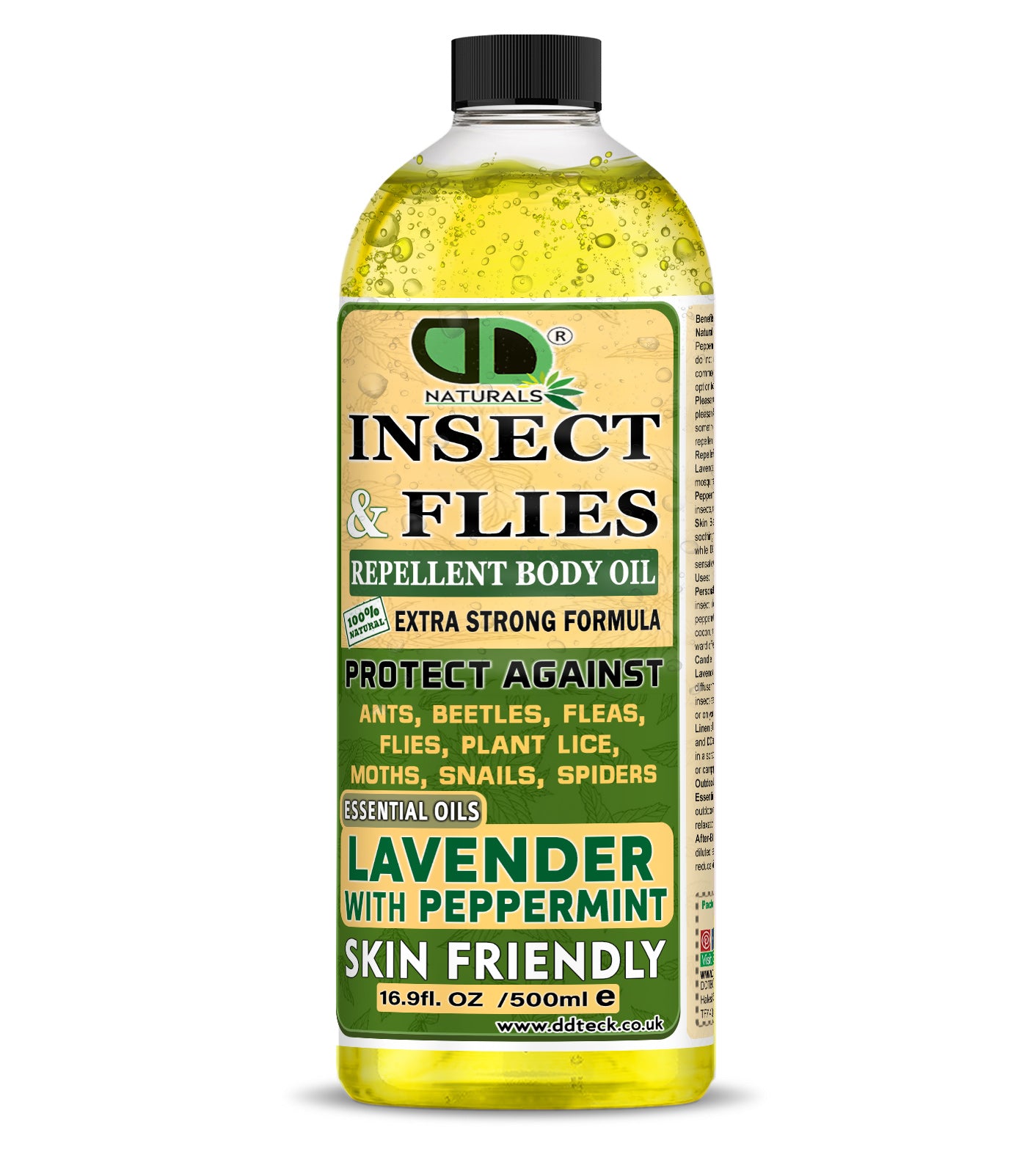 Natural Insect Repellent with Lavender & Peppermint Essential Oils | Chemical-Free Mosquito & Bug Protection