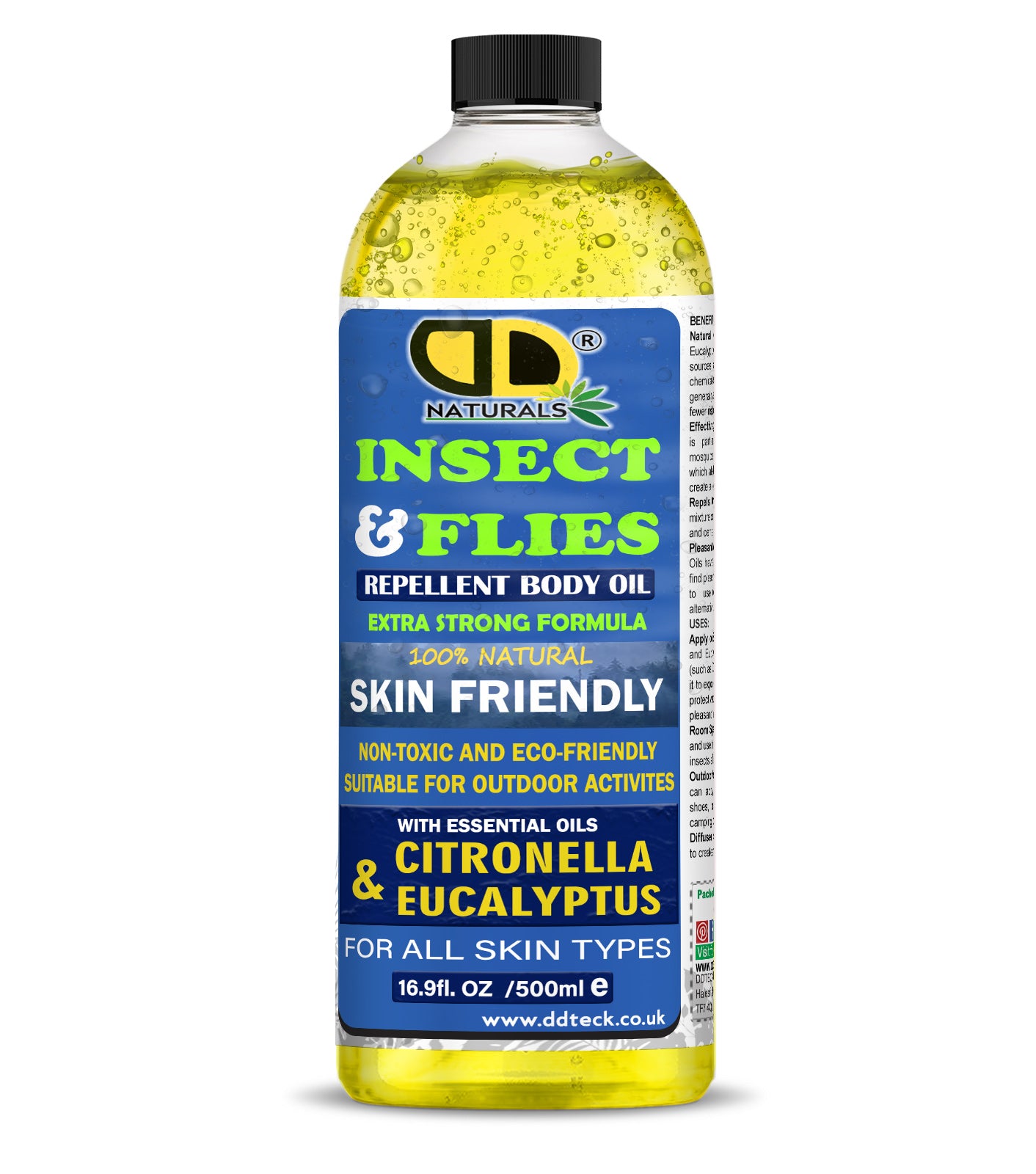 Insect Repellent with Citronella & Eucalyptus Essential Oil – Natural Mosquito & Insect Protection