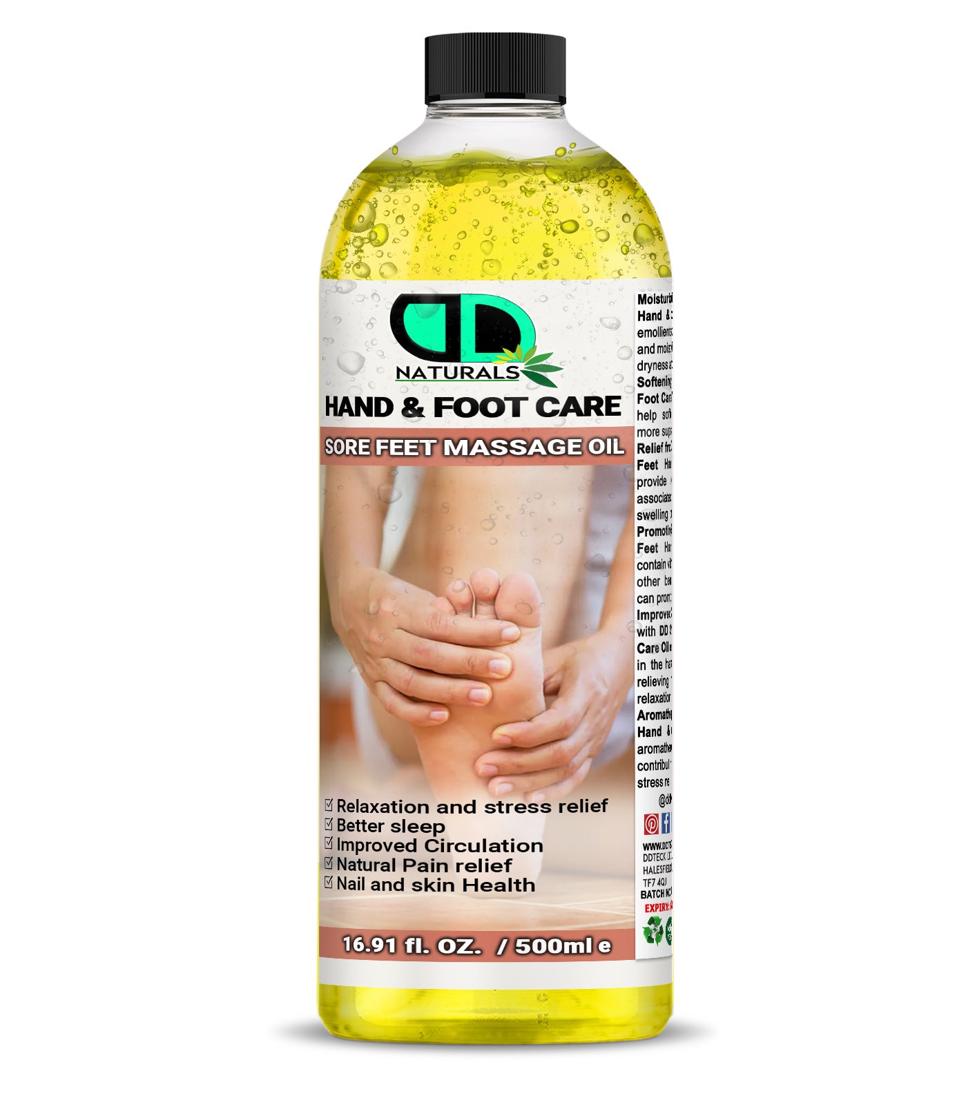 Hand & Foot Care – Sore Feet Massage Oil