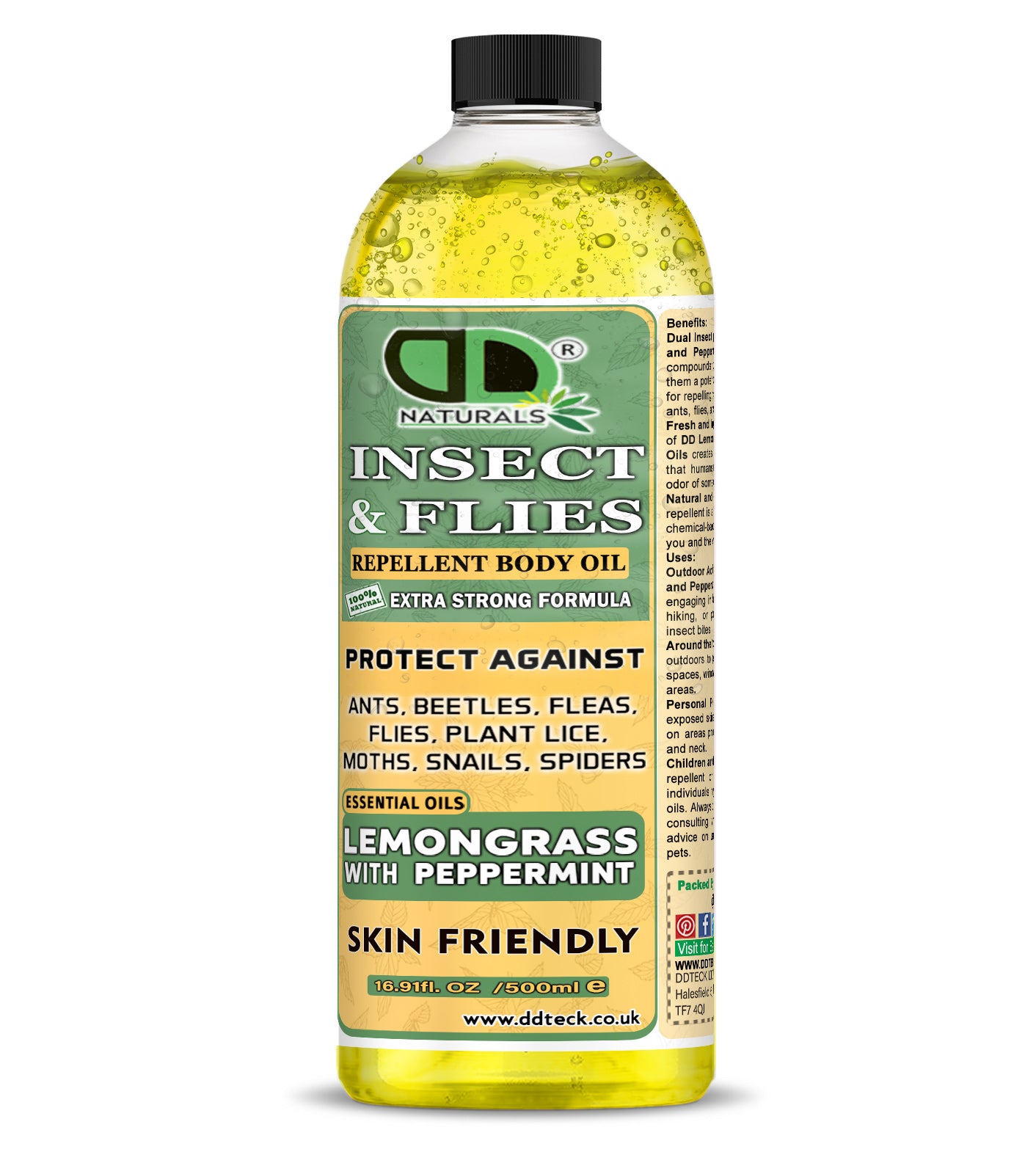 Lemongrass & Peppermint Insect Repellent – Extra Strong Natural Formula