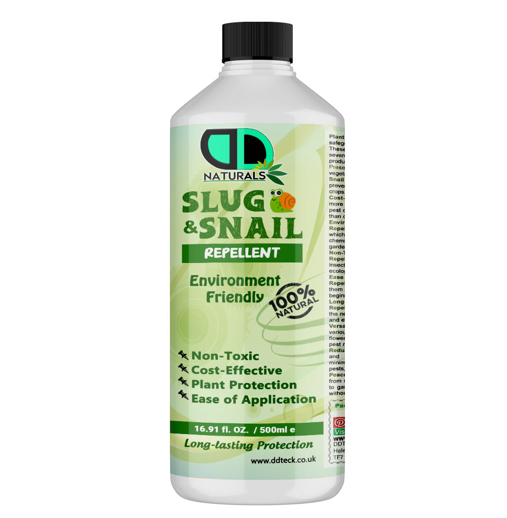 100% Natural Slug & Snail Repellent – Non-Toxic Plant Protection