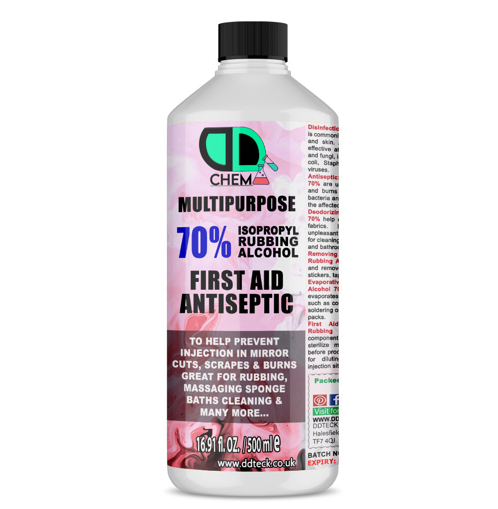 70% Isopropyl Rubbing Alcohol – Multipurpose First Aid Antiseptic