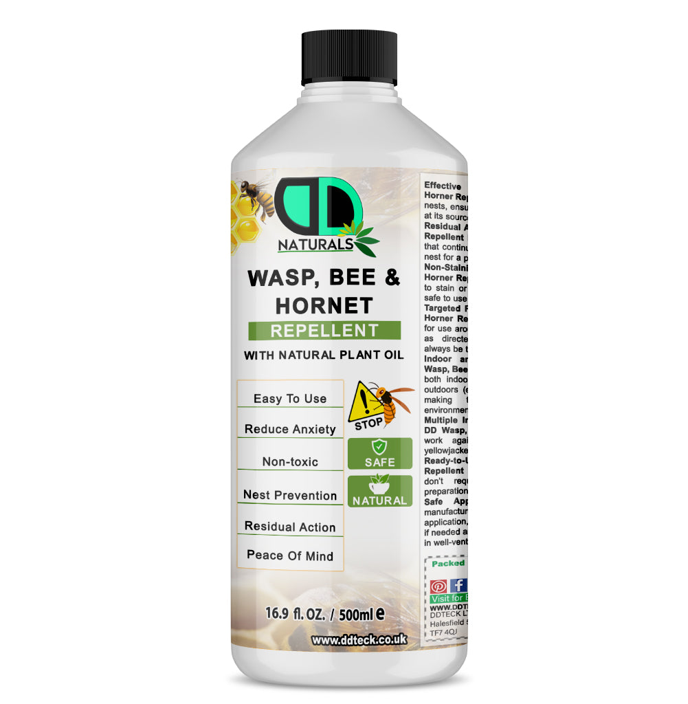 Wasp, Bee & Hornet Repellent – 100% Natural Plant Oil Defense