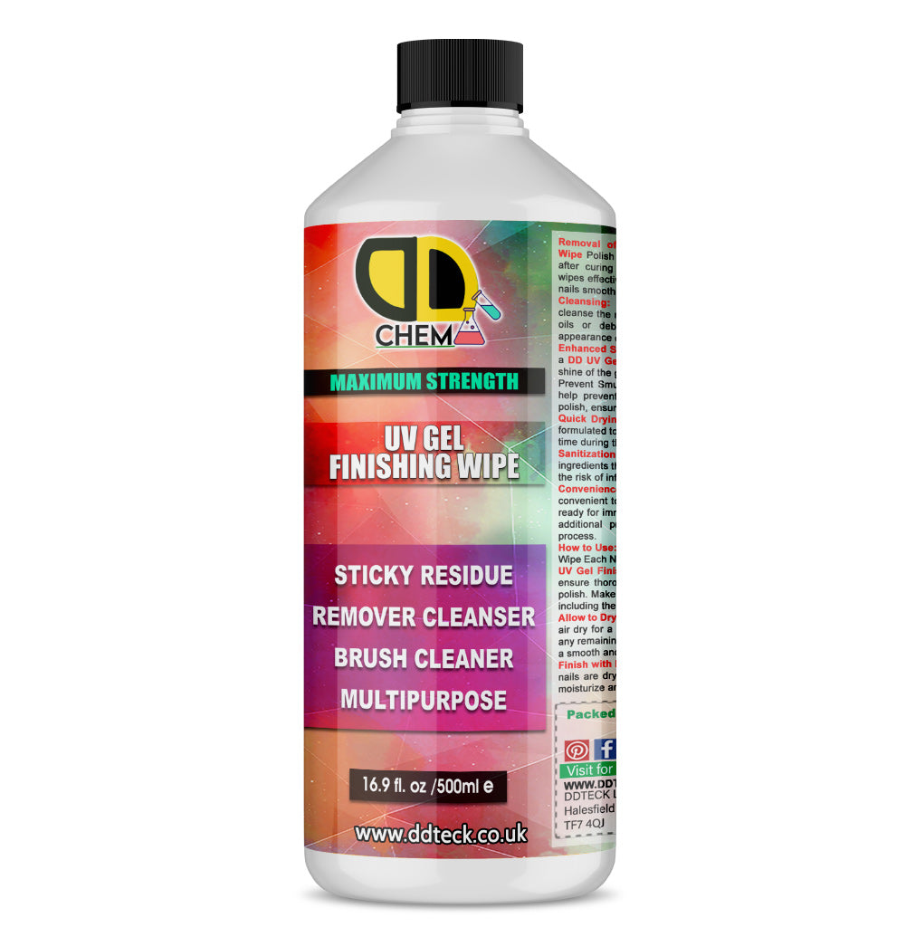 UV Gel Finishing Wipe - Maximum Strength Sticky Residue Remover & Cleanser